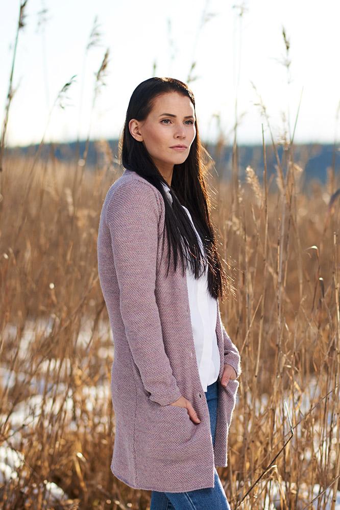 Twilight-neuletakki, Roosa, XS, 2 LK, #7483