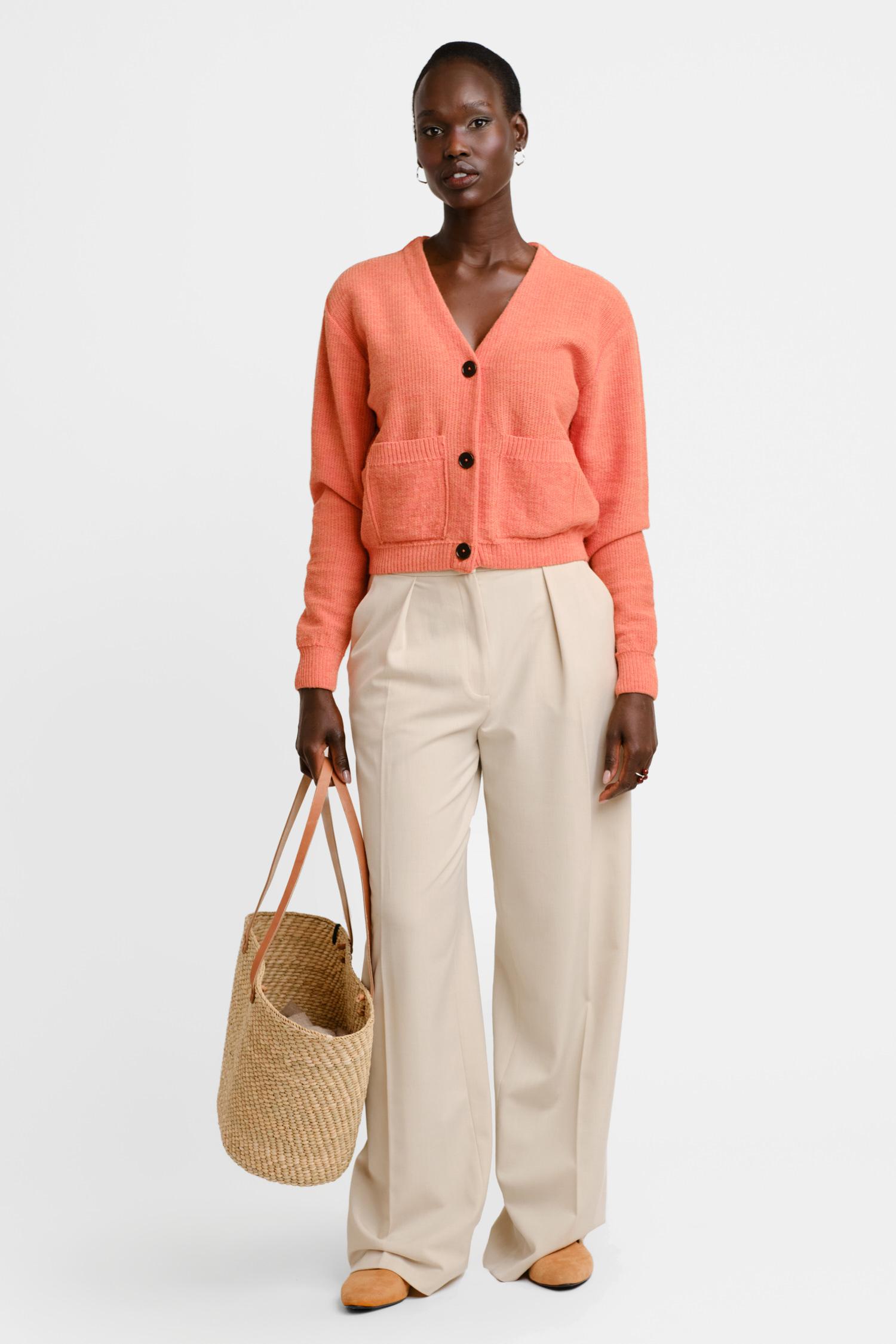 Petiole-neuletakki, persikka