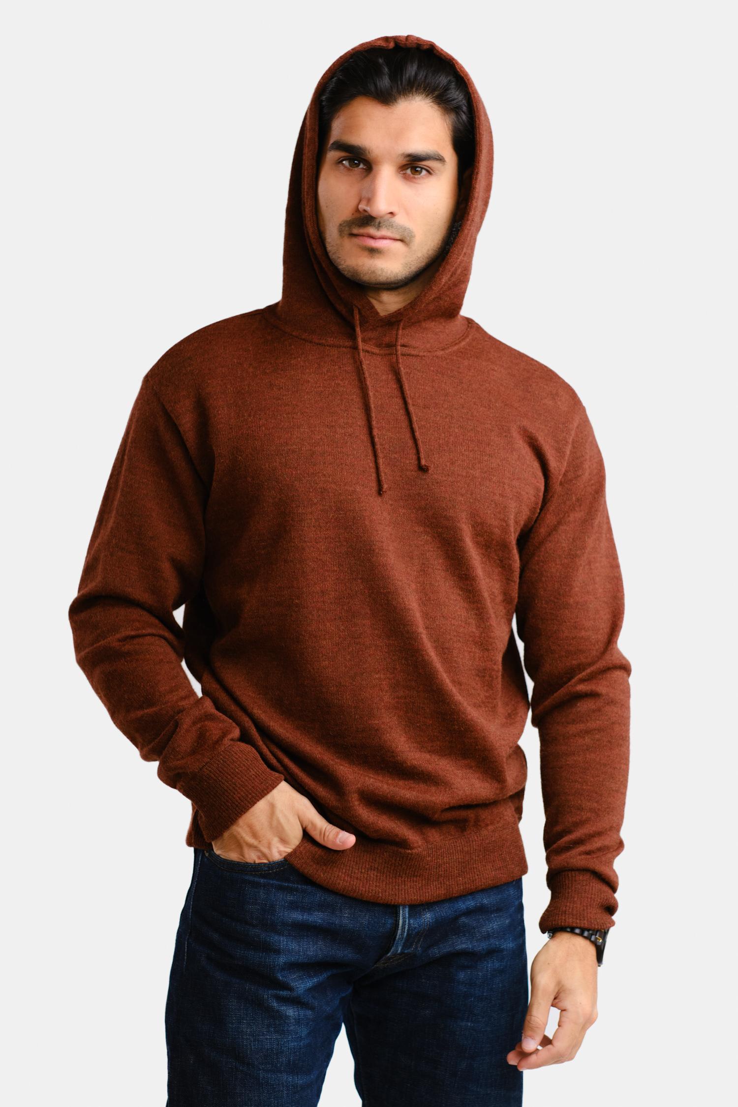 Hoodie-alpakkahuppari, mahonki