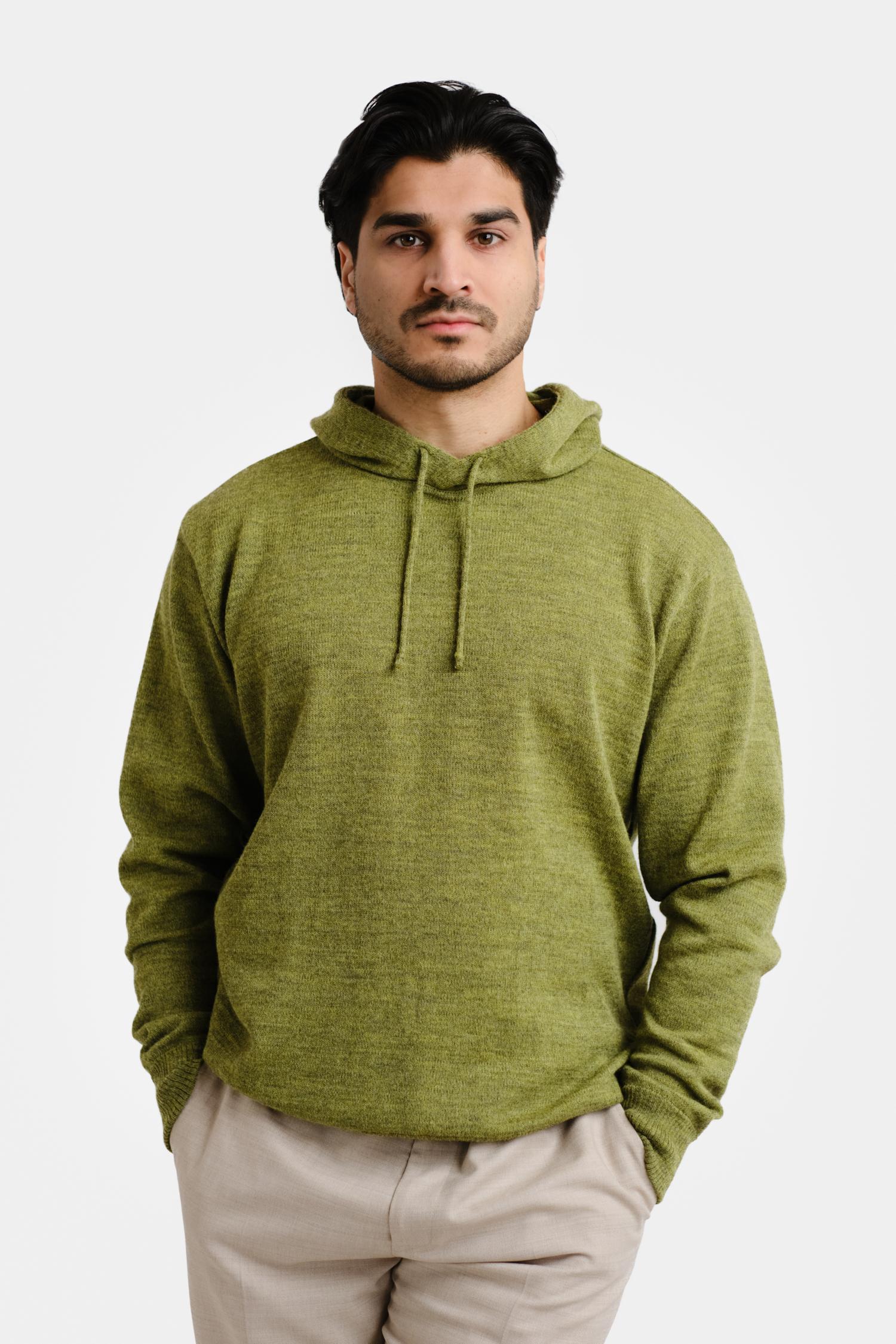 Hoodie-alpakkahuppari, pistaasi