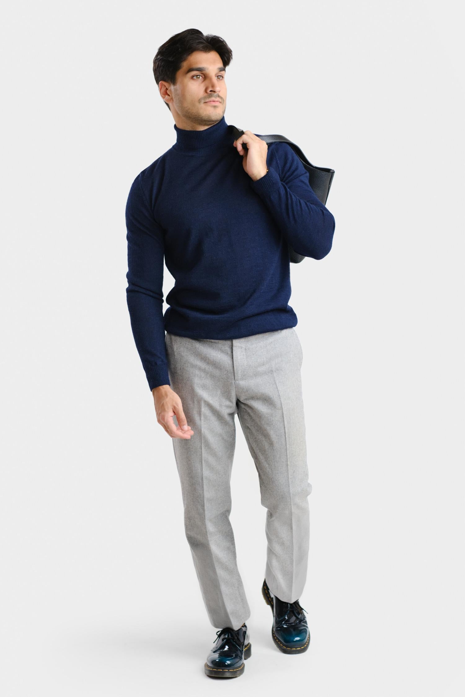 Roll Neck -pooloneule, navy
