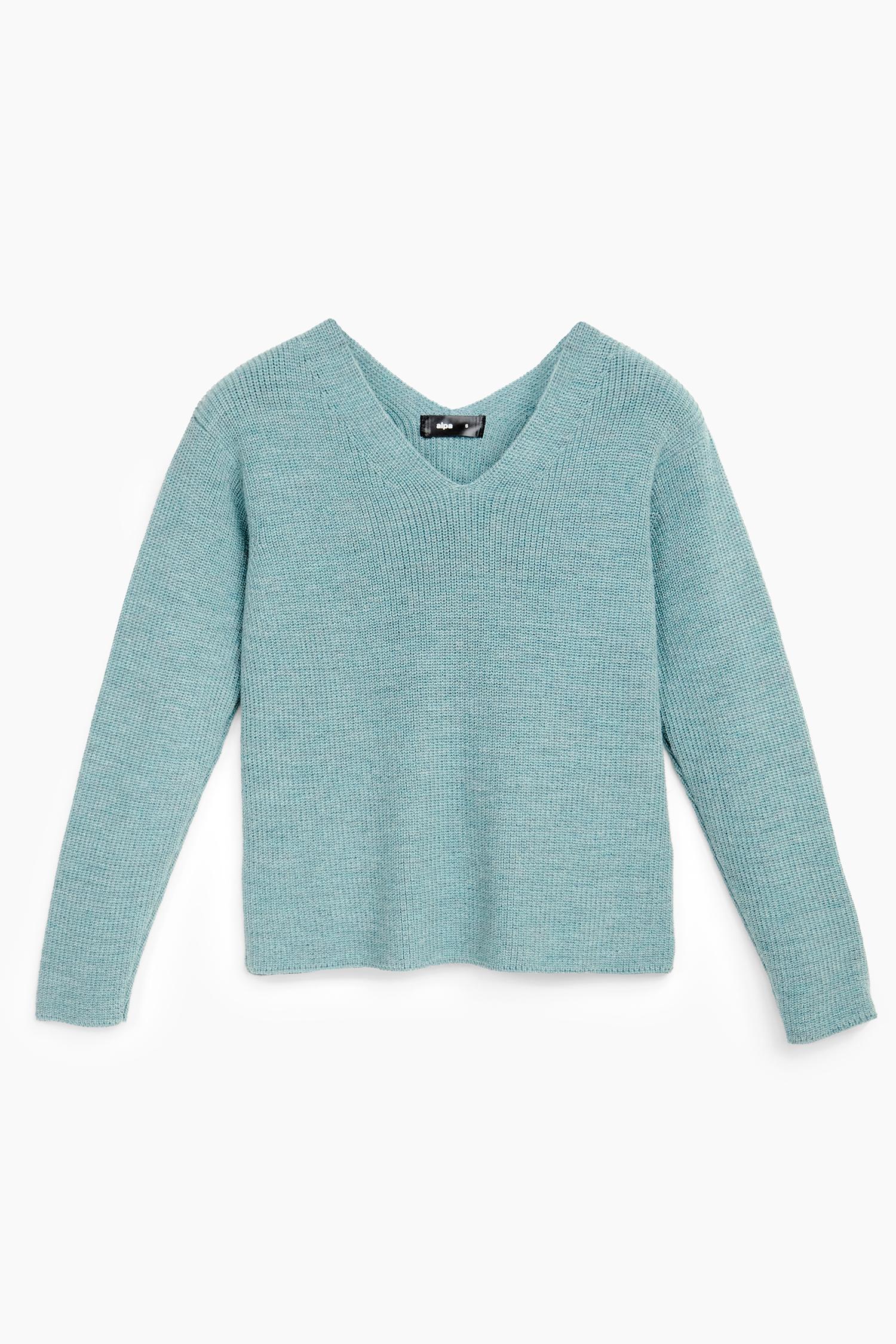 Chunky-neule, vaalea turkoosi