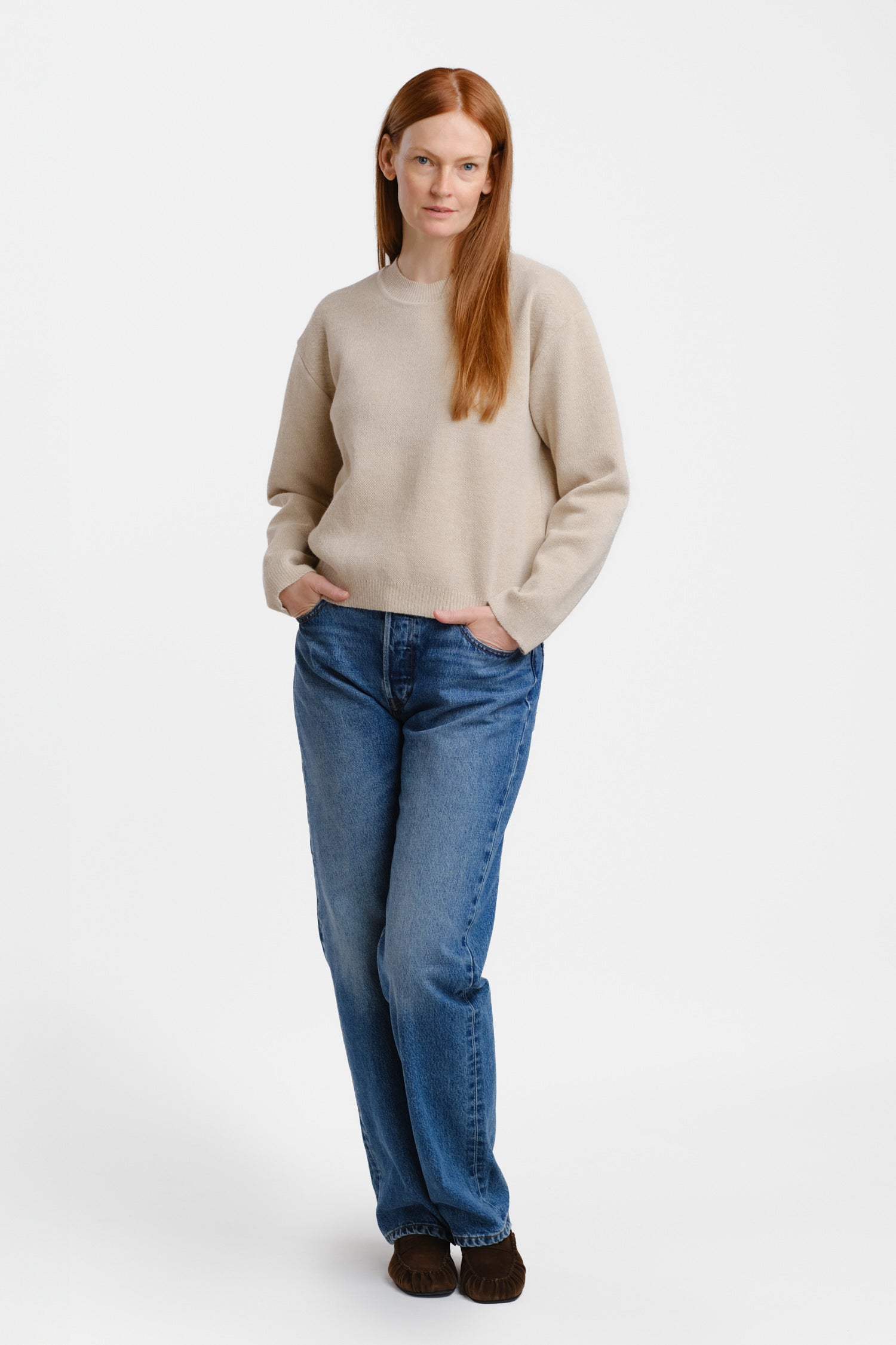 Sees-neule, beige