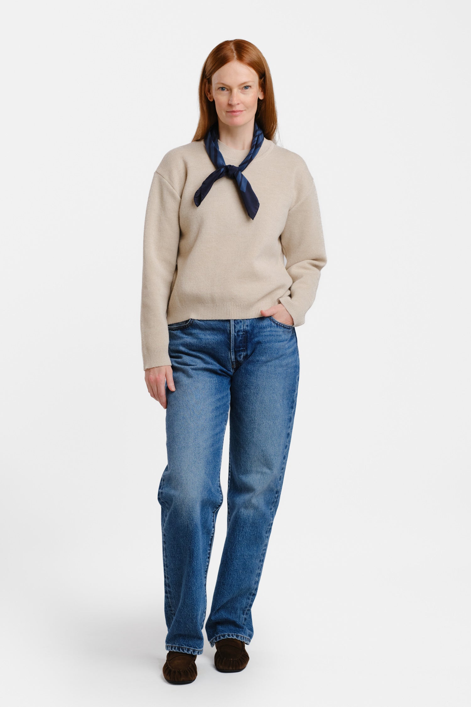 Sees-neule, beige