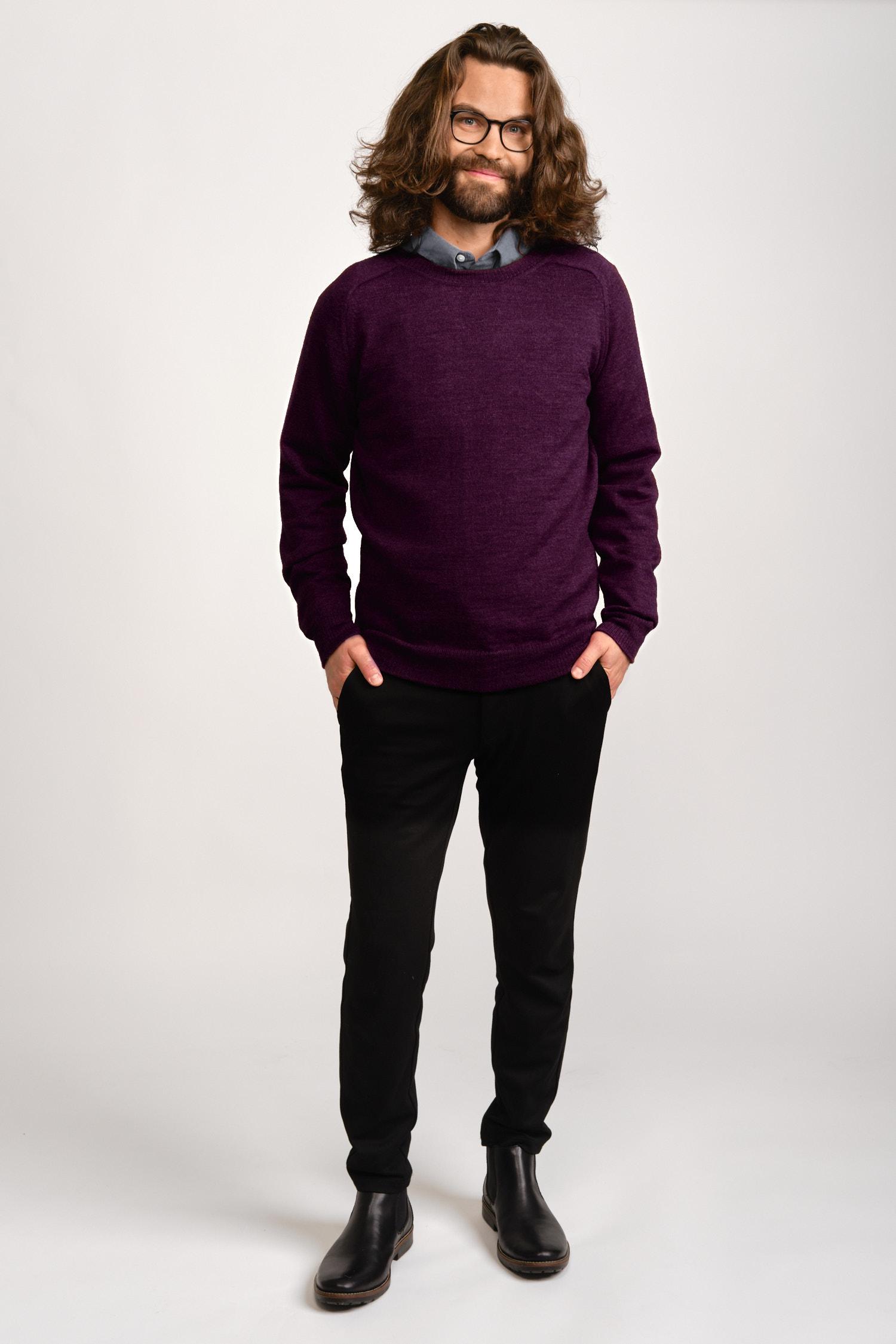 Crew neck Lite-neule, Luumu, M, 2 LK, #7323