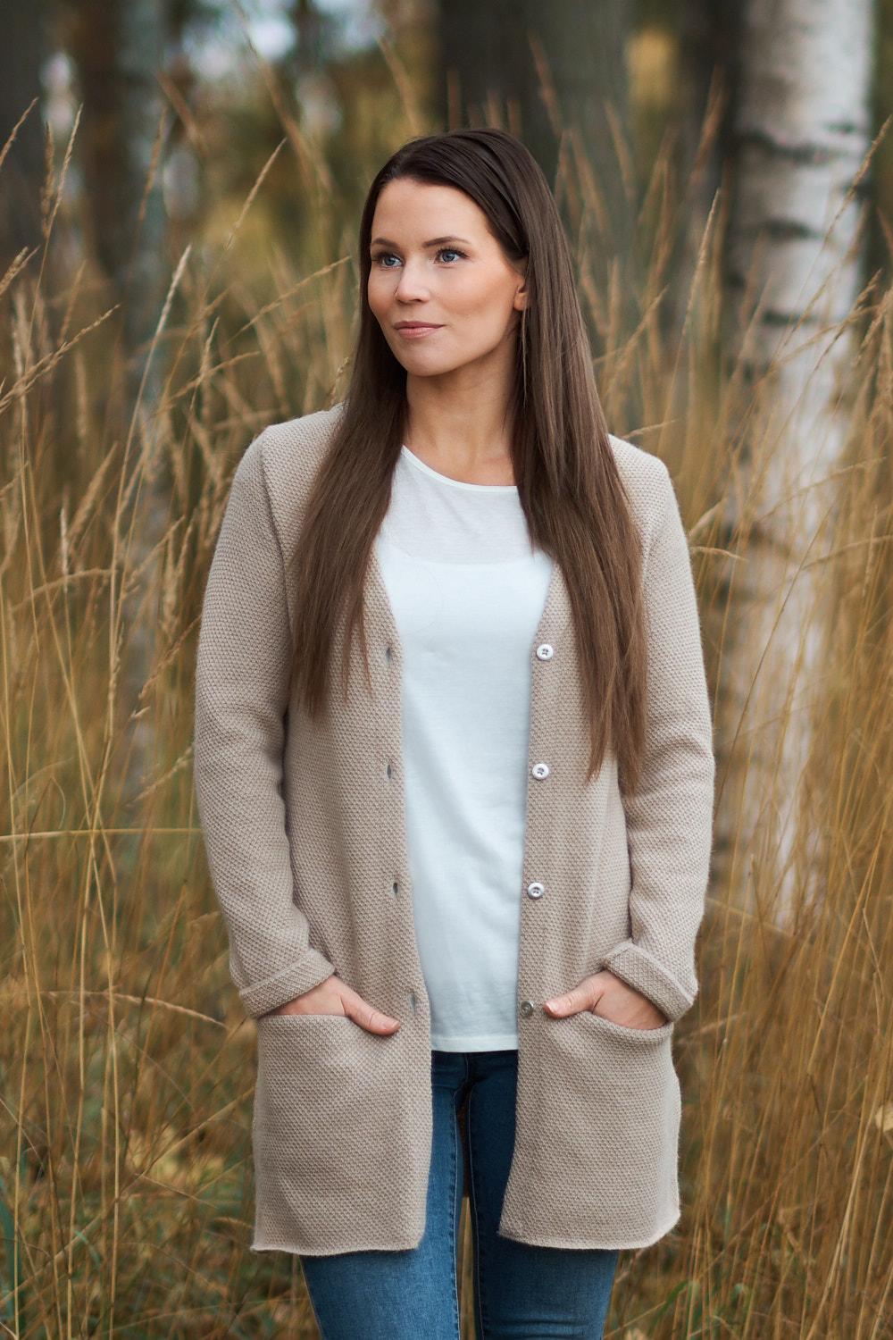 Twilight-neuletakki, Beige, S, 2 LK, #7473
