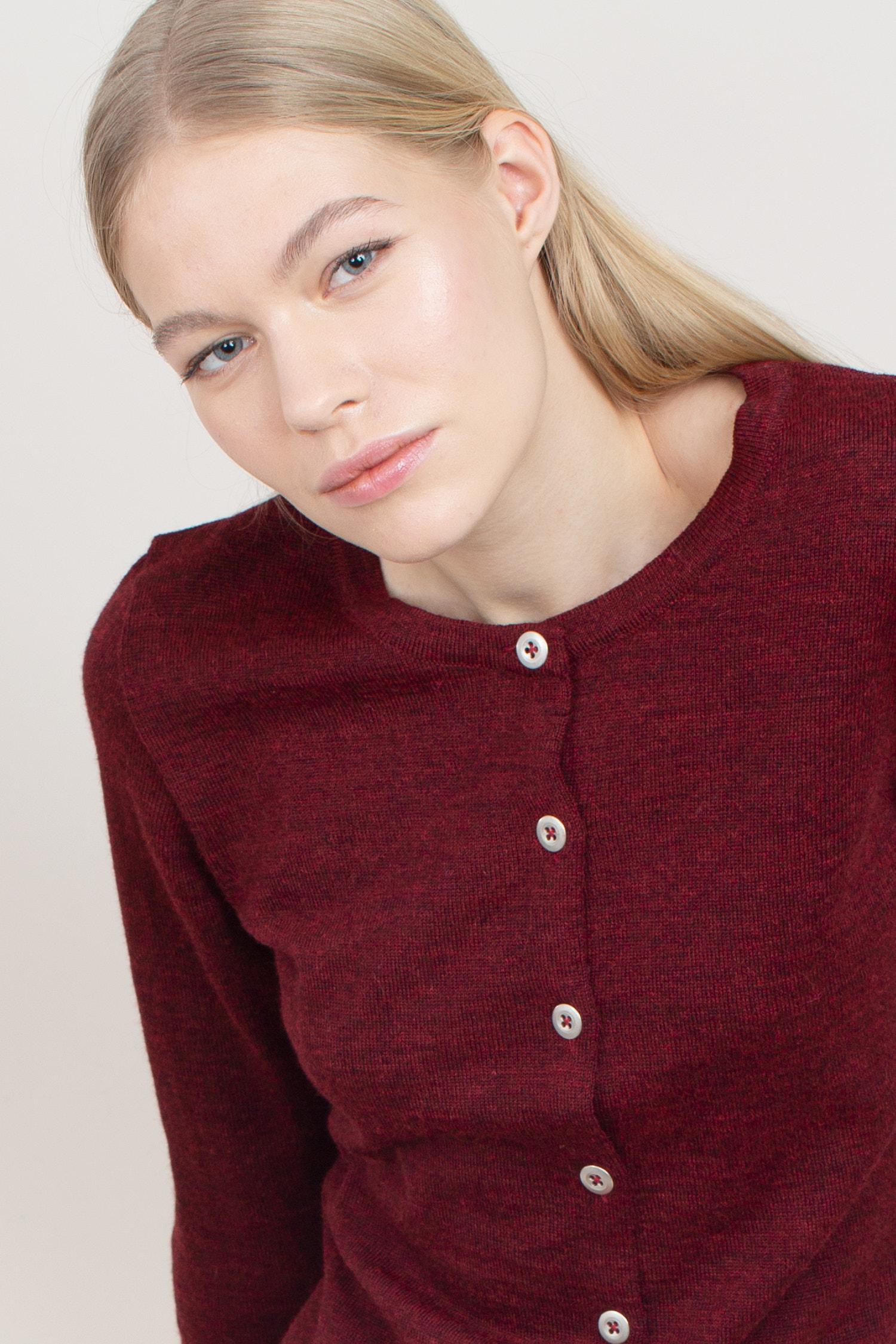Serene-neuletakki, Burgundi, XS, 1 LK, #6698