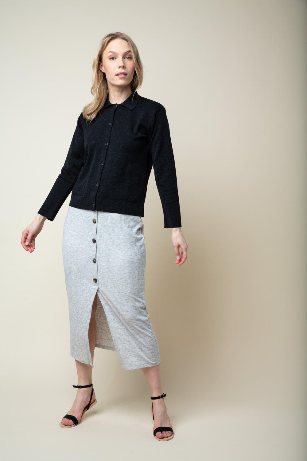 Block-neulepaita, Grafiitti, XS/S, 1 LK, #7013