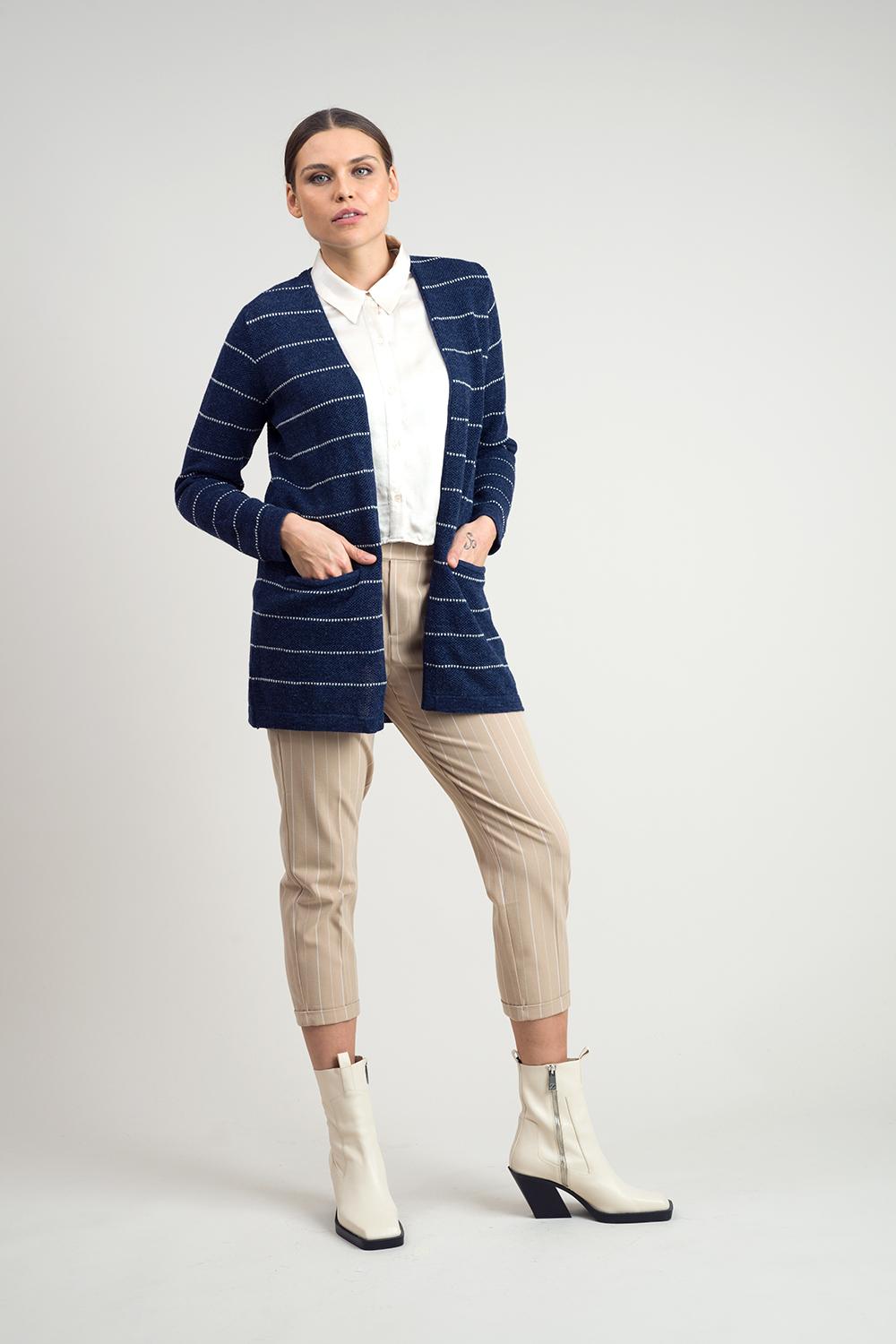 Line-neuletakki, Indigo, XS, 2 LK, #5832