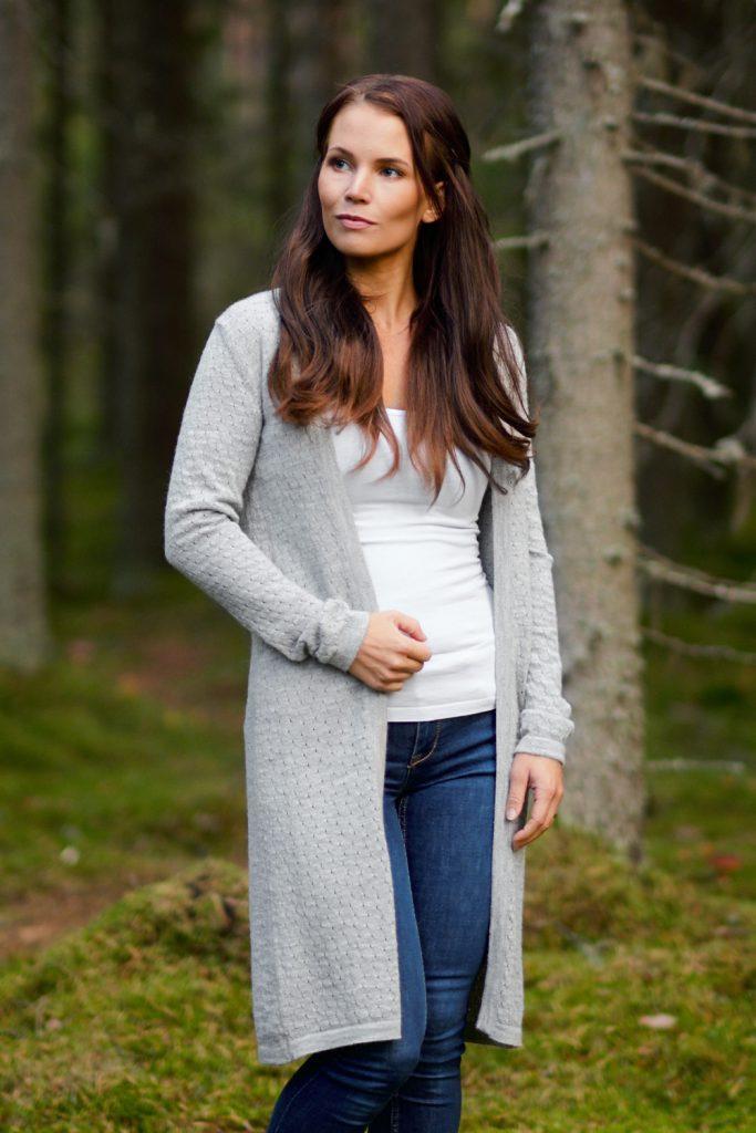 Mild-neuletakki, Vaaleanharmaa, S, 2 LK, #6839
