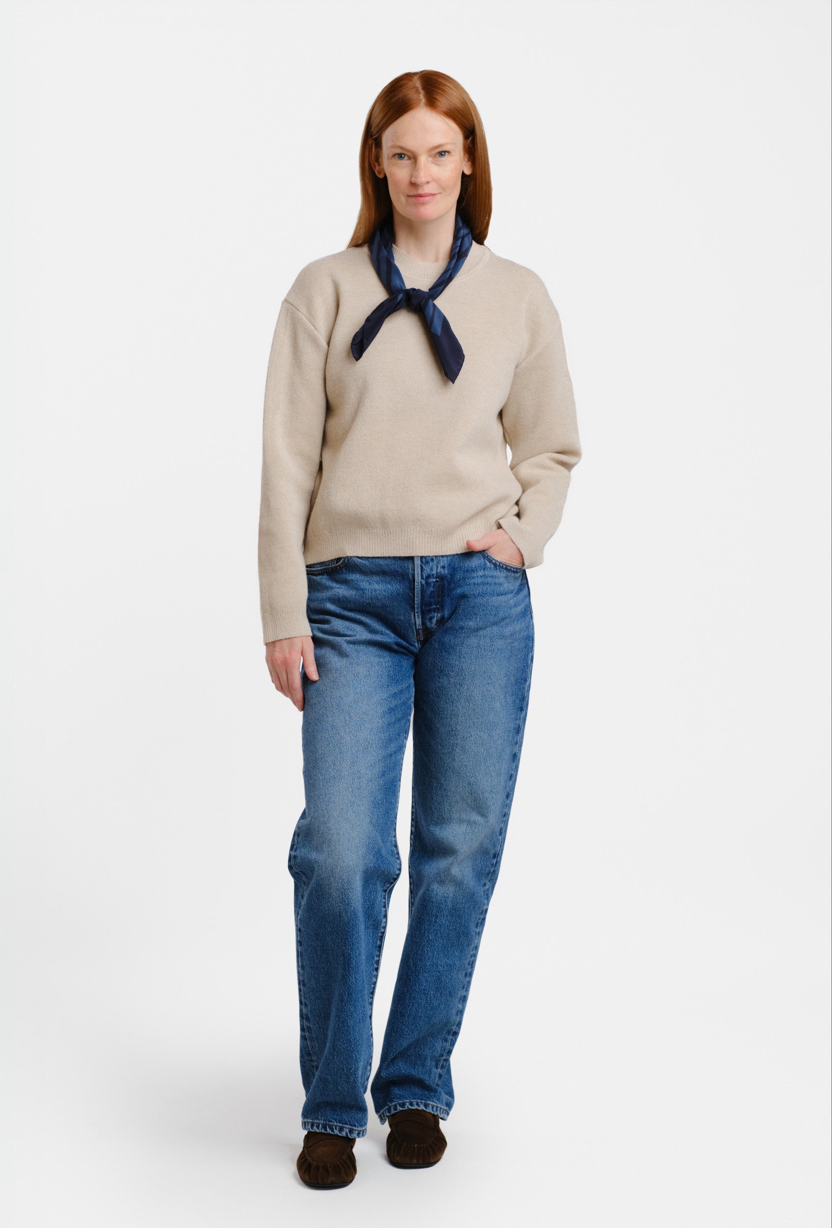 Sees-neule, beige