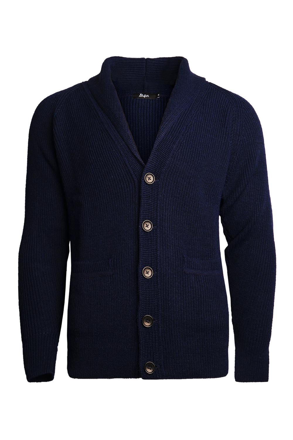 Shawl Collar-shaalineule, navy