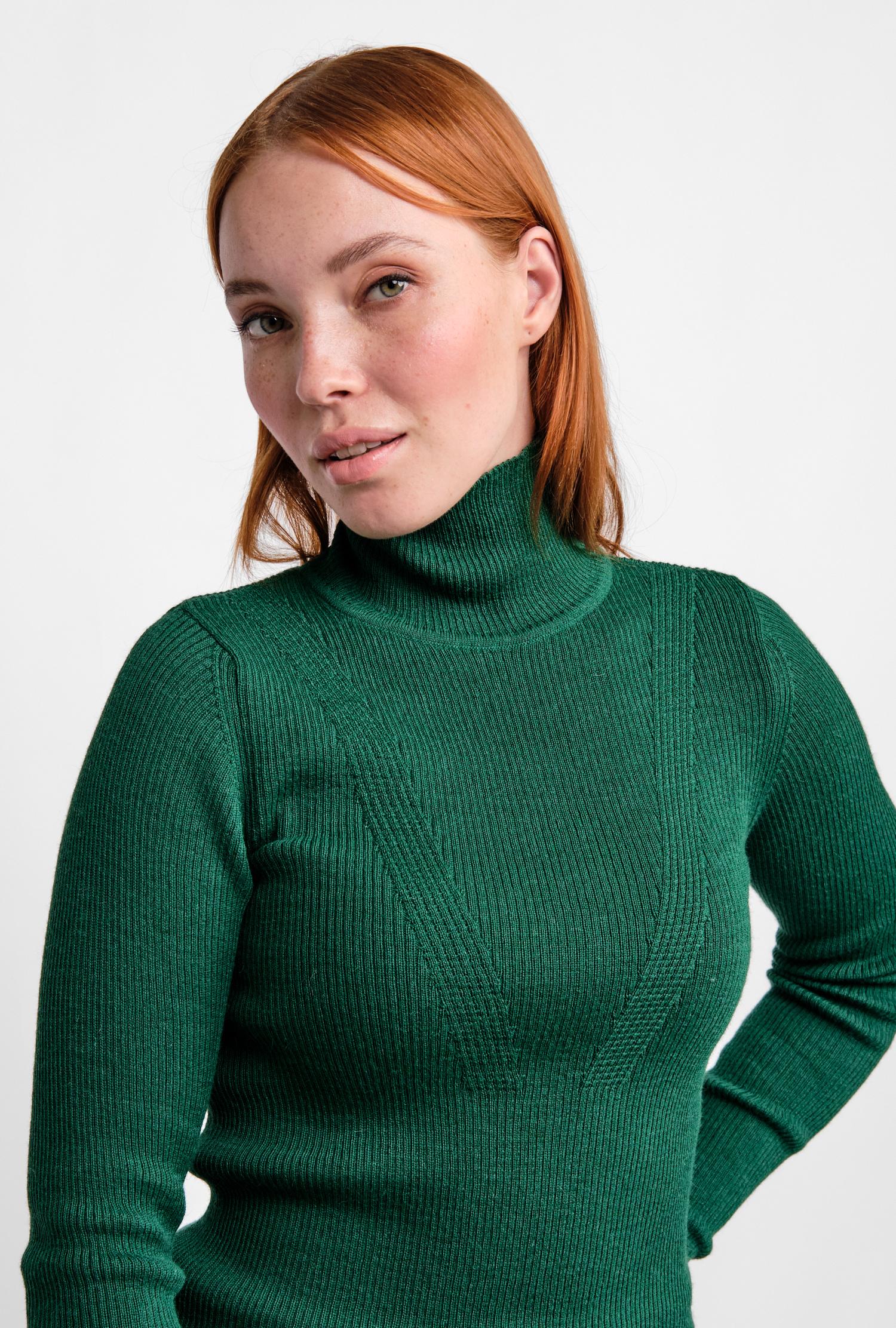 Stripe-neule, Smaragdi, S, 1 LK, #7524