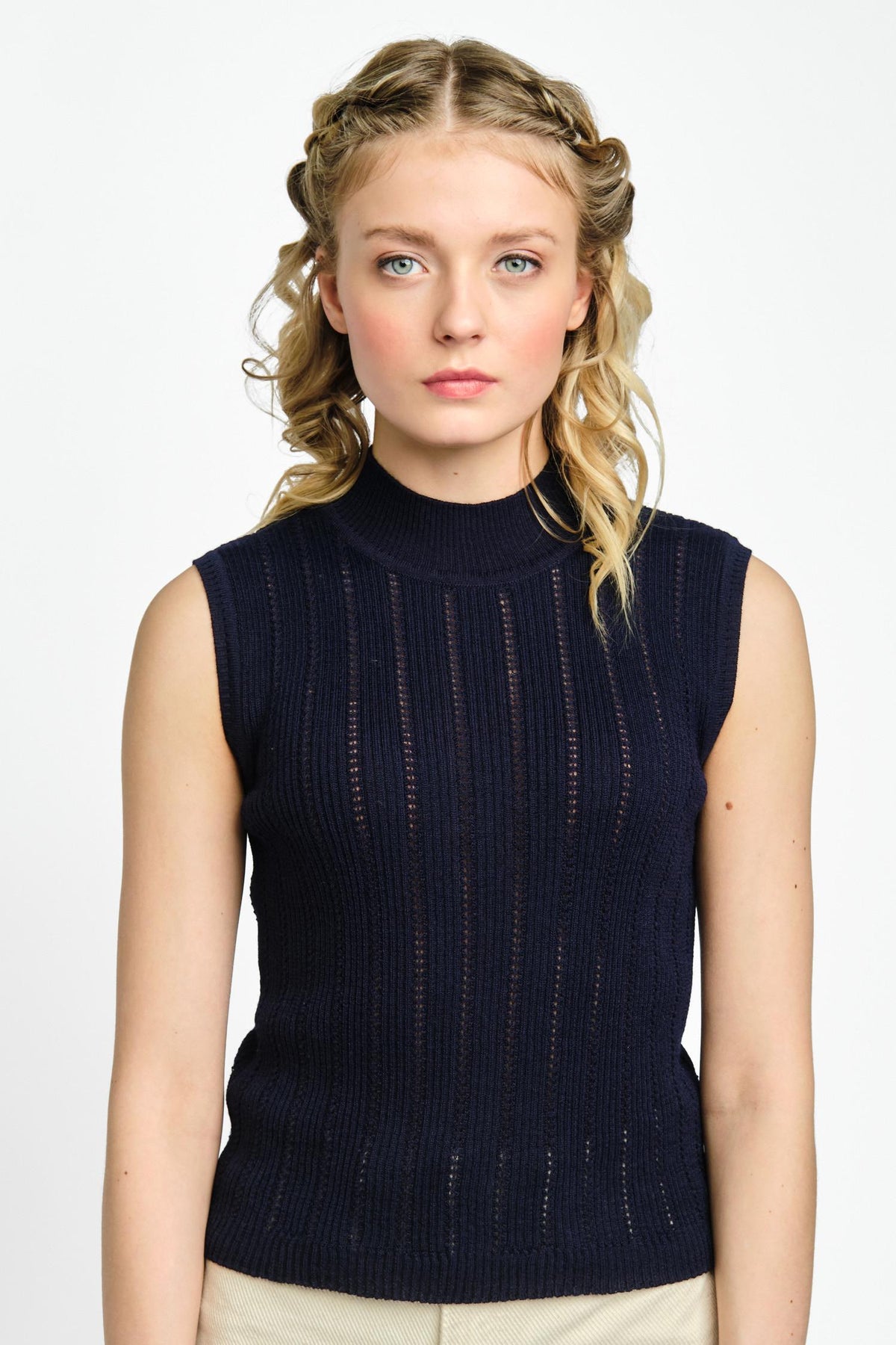 Dew-neuletoppi, Navy, S, 2 LK, #7561