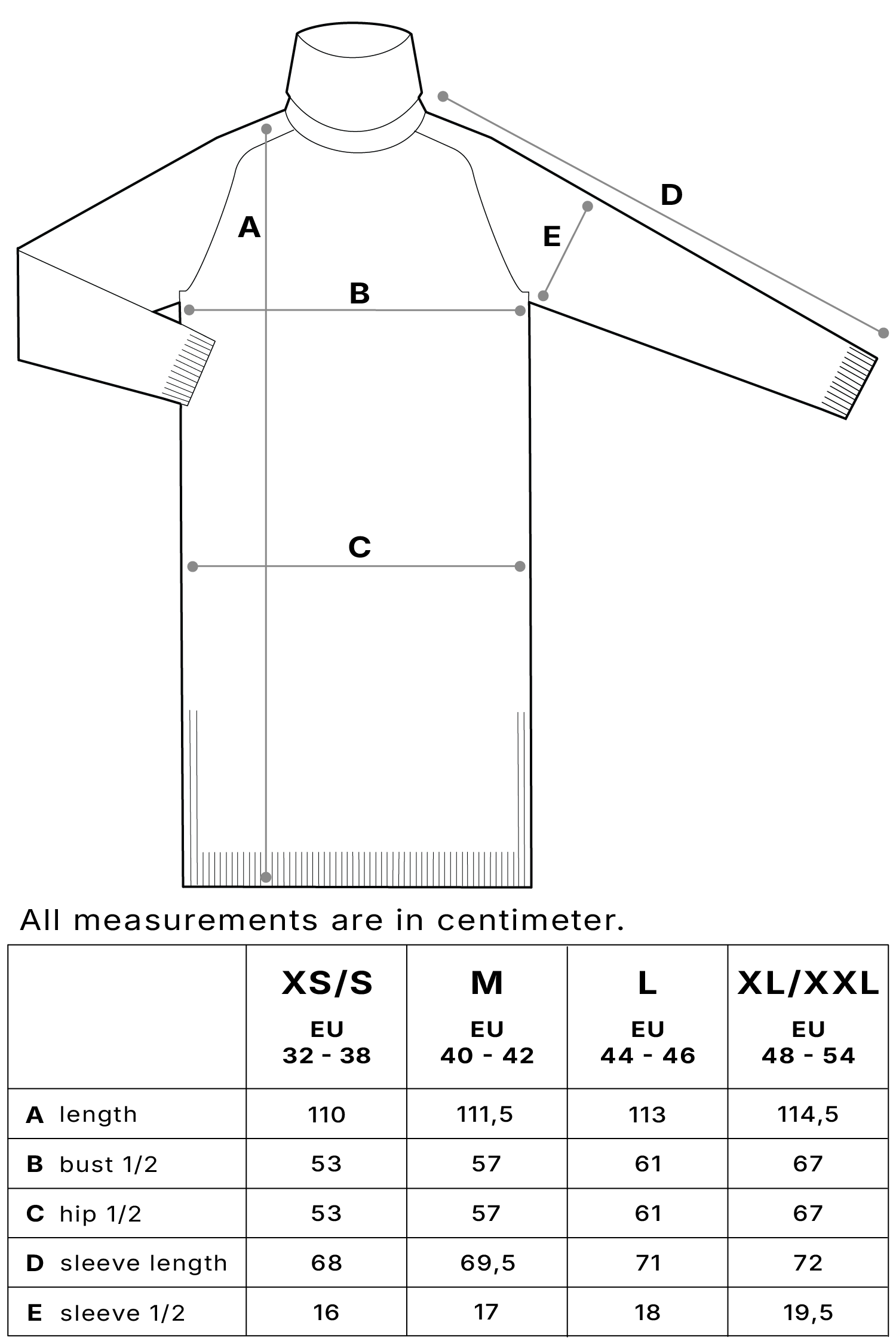 Size chart image 1