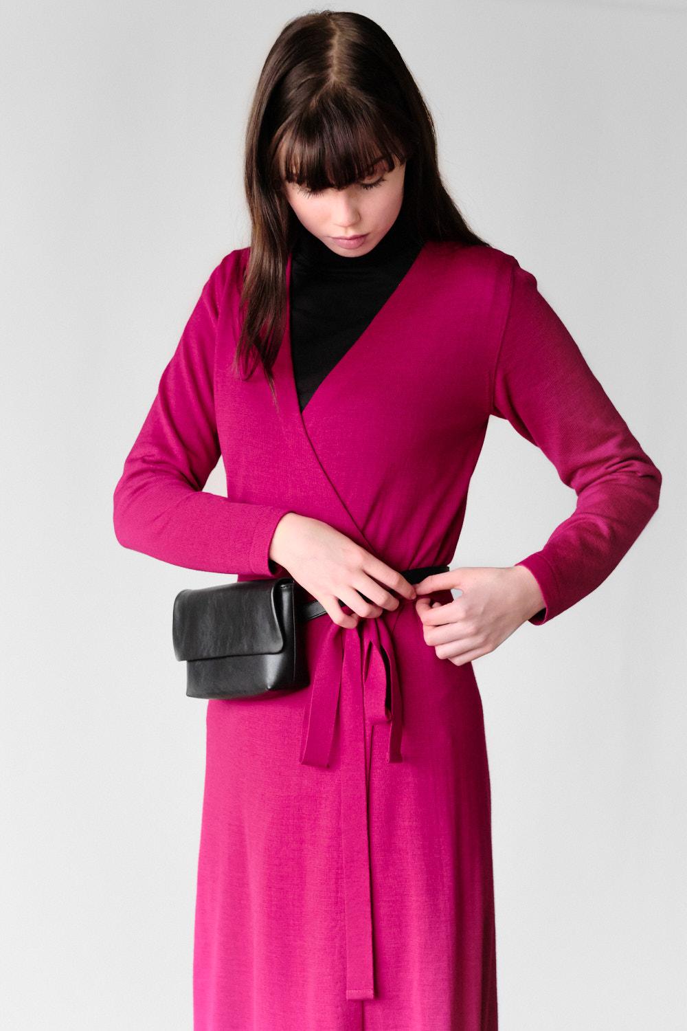 Lily-kietaisumekko, Fuksia, L, 2 LK, #7520