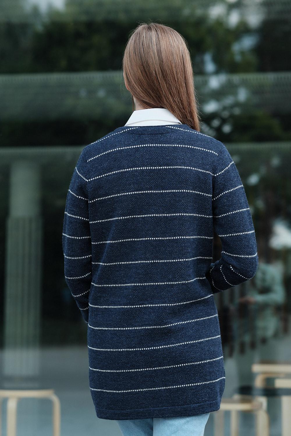 Line-neuletakki, Indigo, XS, 2 LK, #5832