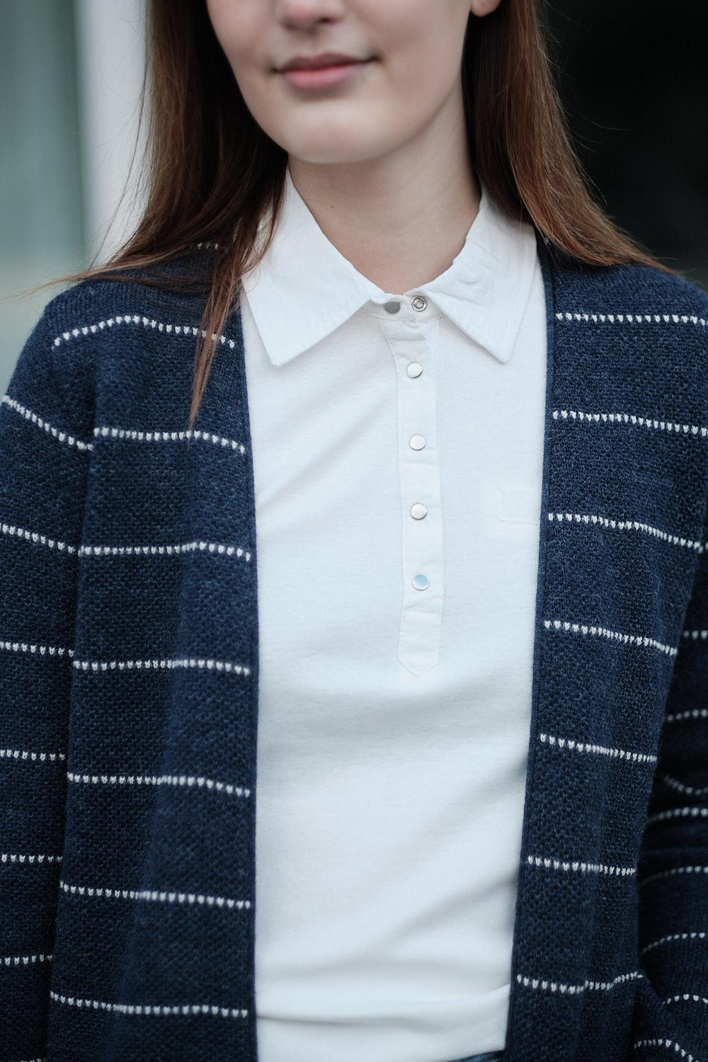 Line-neuletakki, Indigo, XS, 2 LK, #5832
