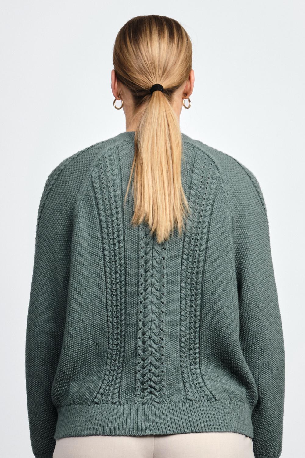 Plait-neuletakki, Salvia, XS, 1 LK, #7168