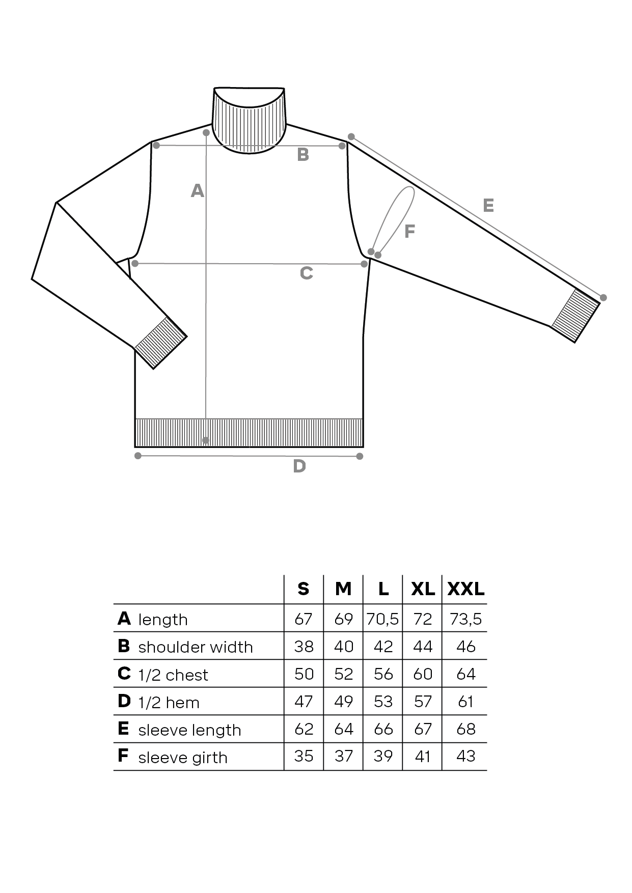 Size chart image 1