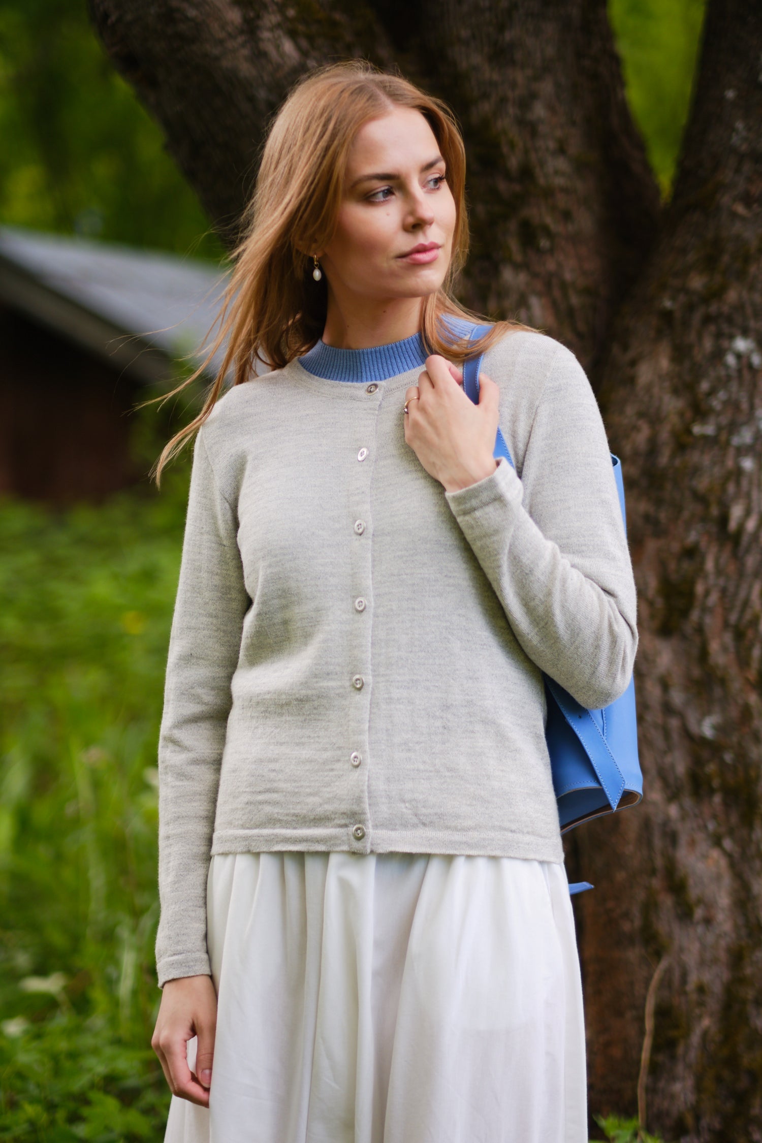 Serene-neuletakki, Vaaleanharmaa, XS, 1 LK, #7268