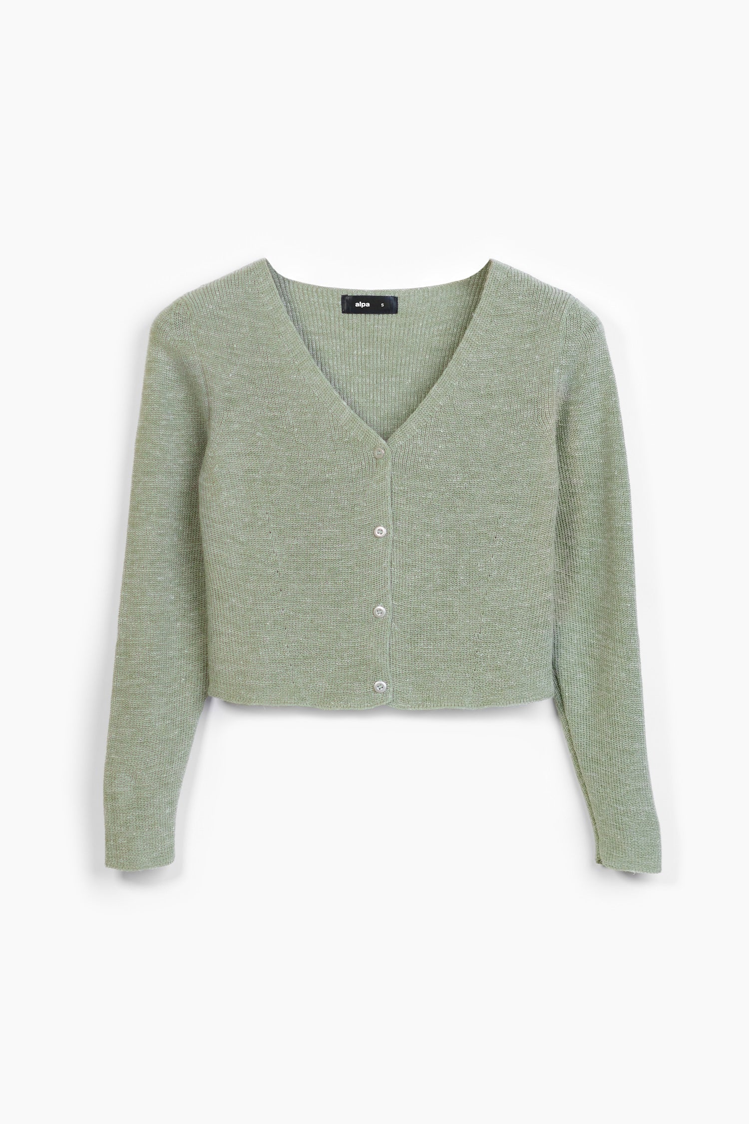 Daisy-neuletakki, Meleerattu vaaleanvihreä, XL, 1 LK, #7216