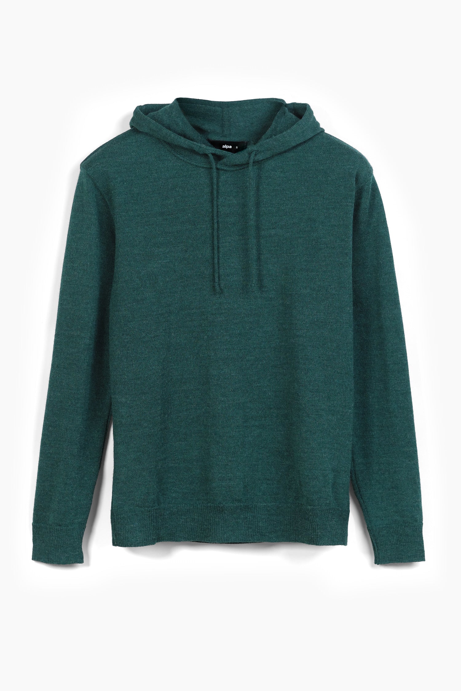 Hoodie-neulehuppari, sinivihreä