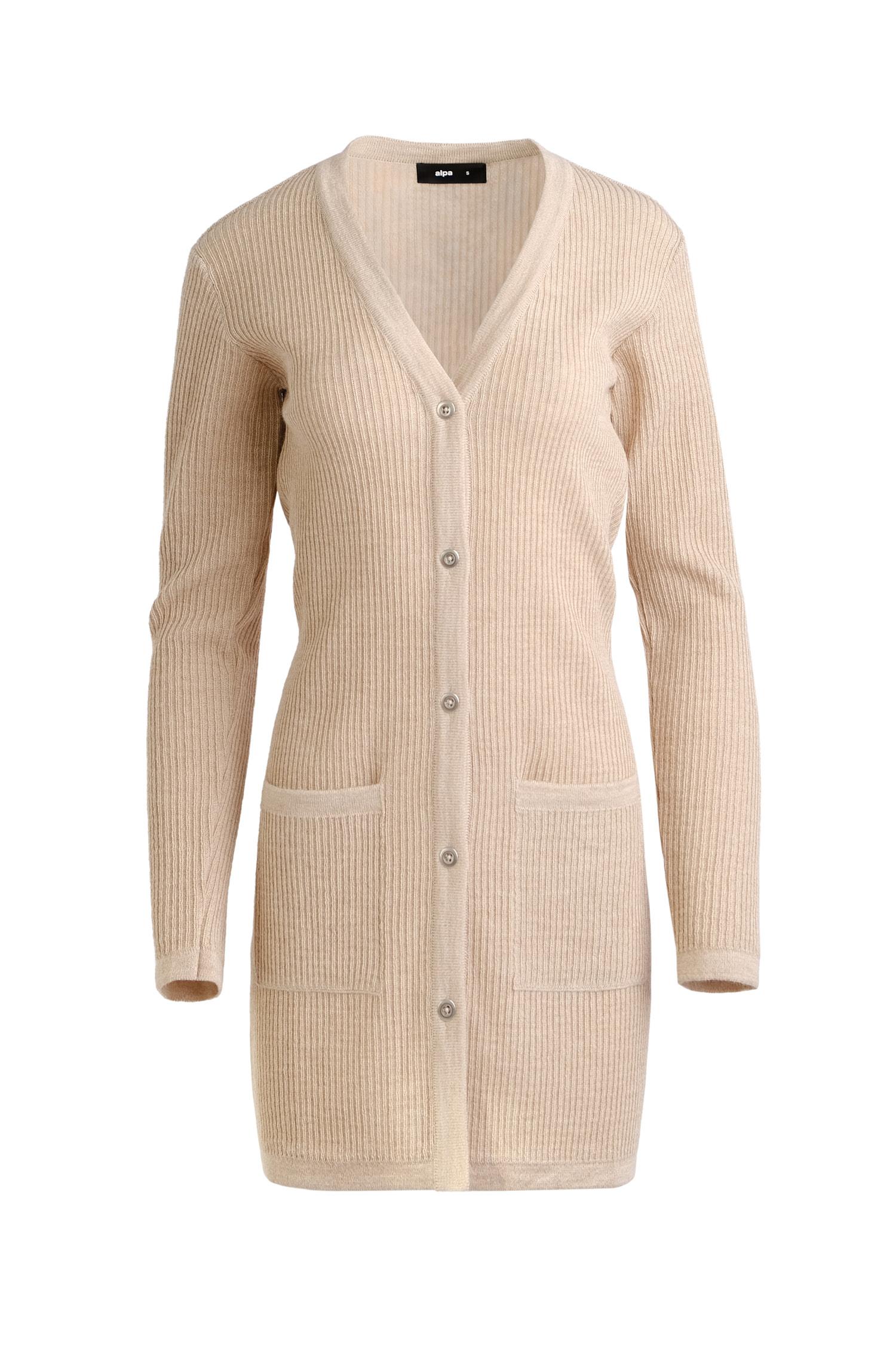 Rain-neuletakki, Beige, S, 2 LK, #7474