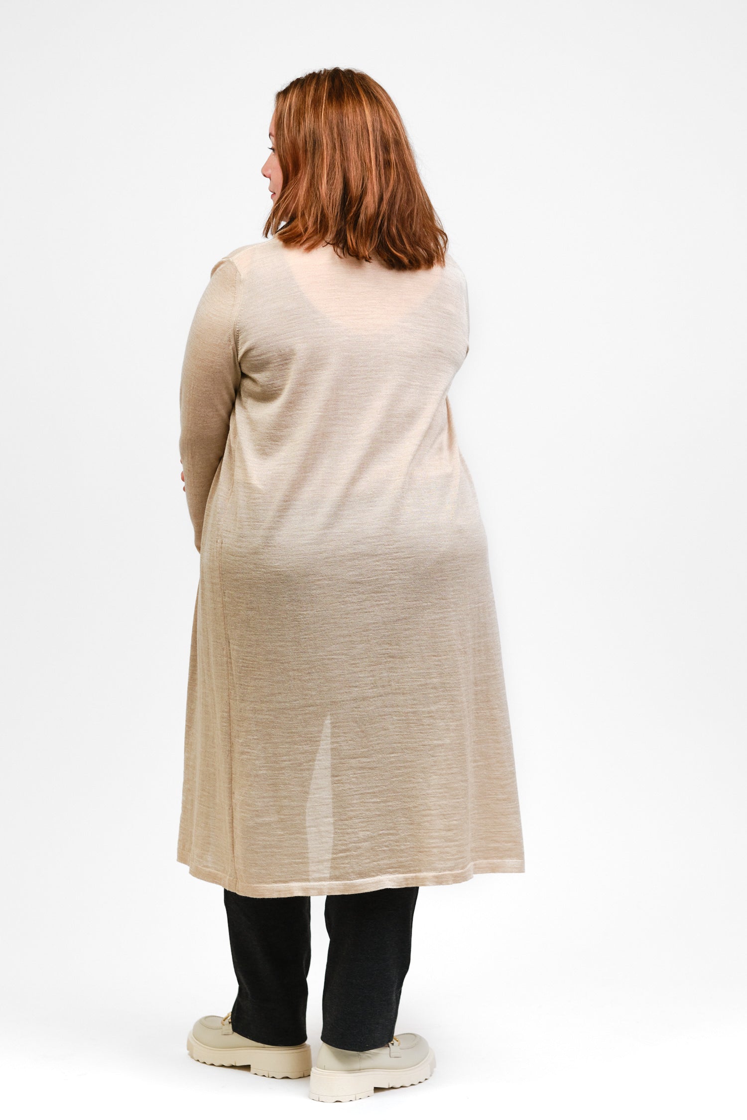 Swan- ohut neuletakki, Beige, S, 2 LK, #7456