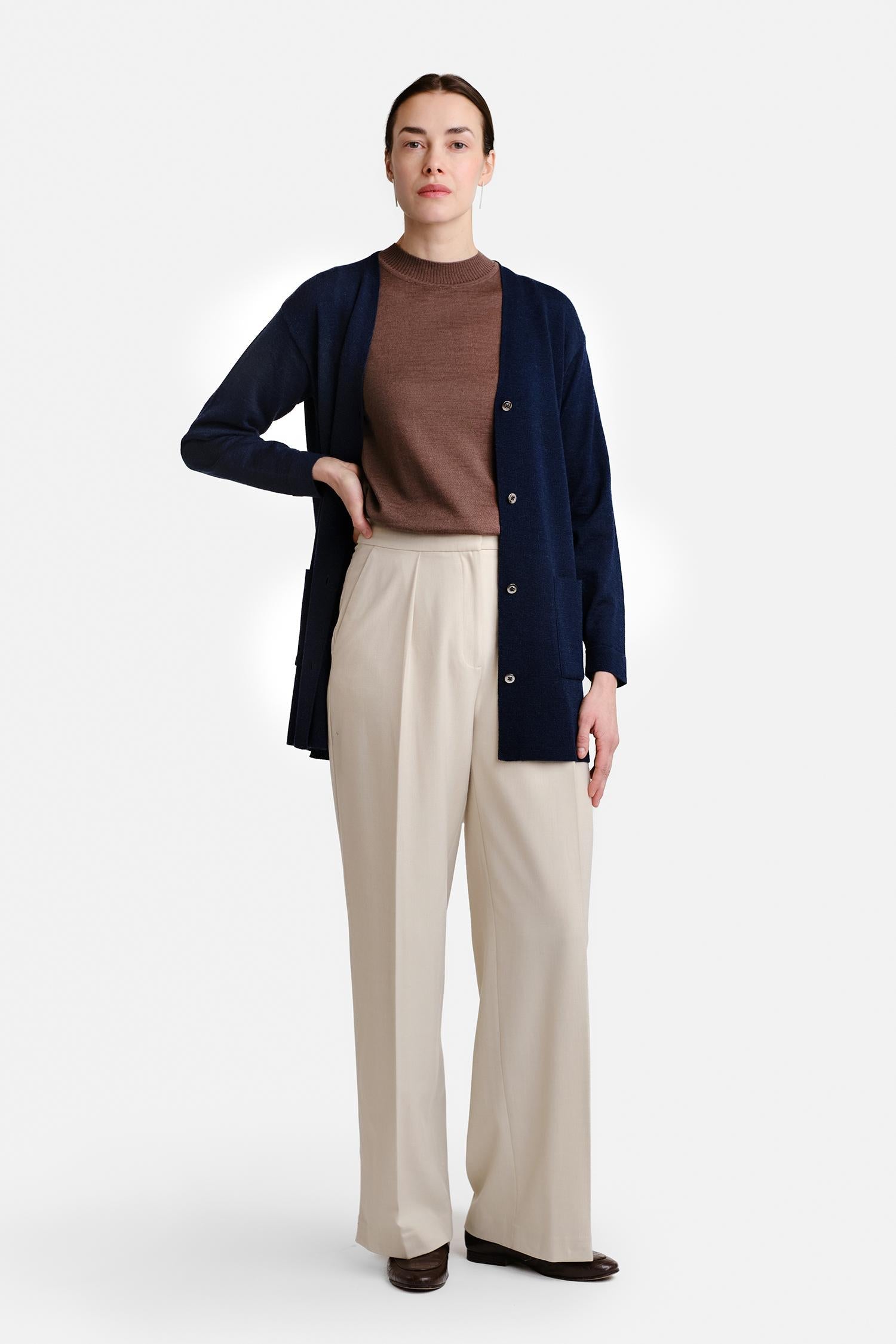 Drop-neuletakki, Navy, L, 1 LK, #7287
