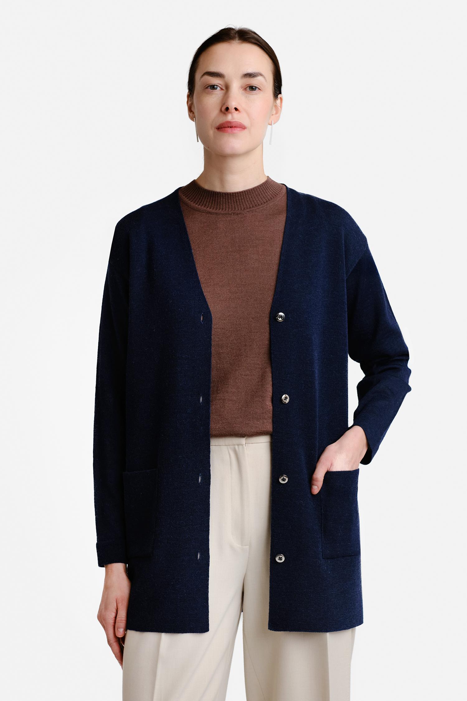 Drop-neuletakki, Navy, L, 1 LK, #7287