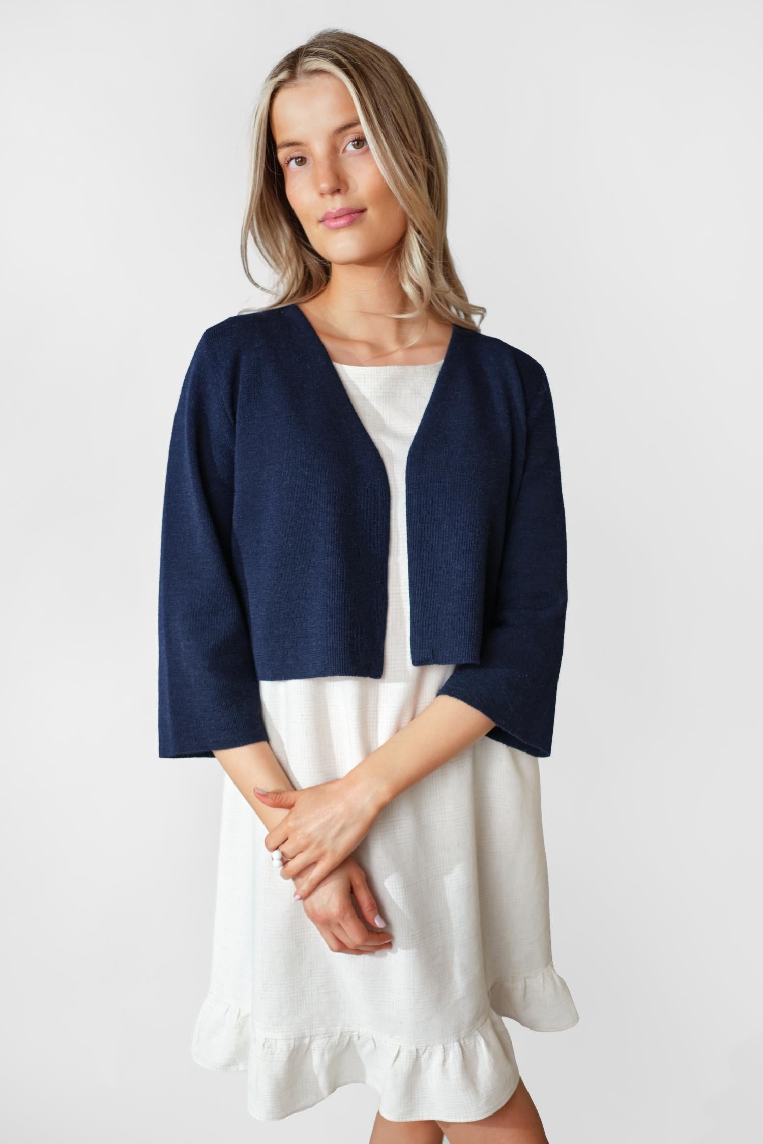 Haiku-neuletakki, Navy, XS, 1 LK, #7409