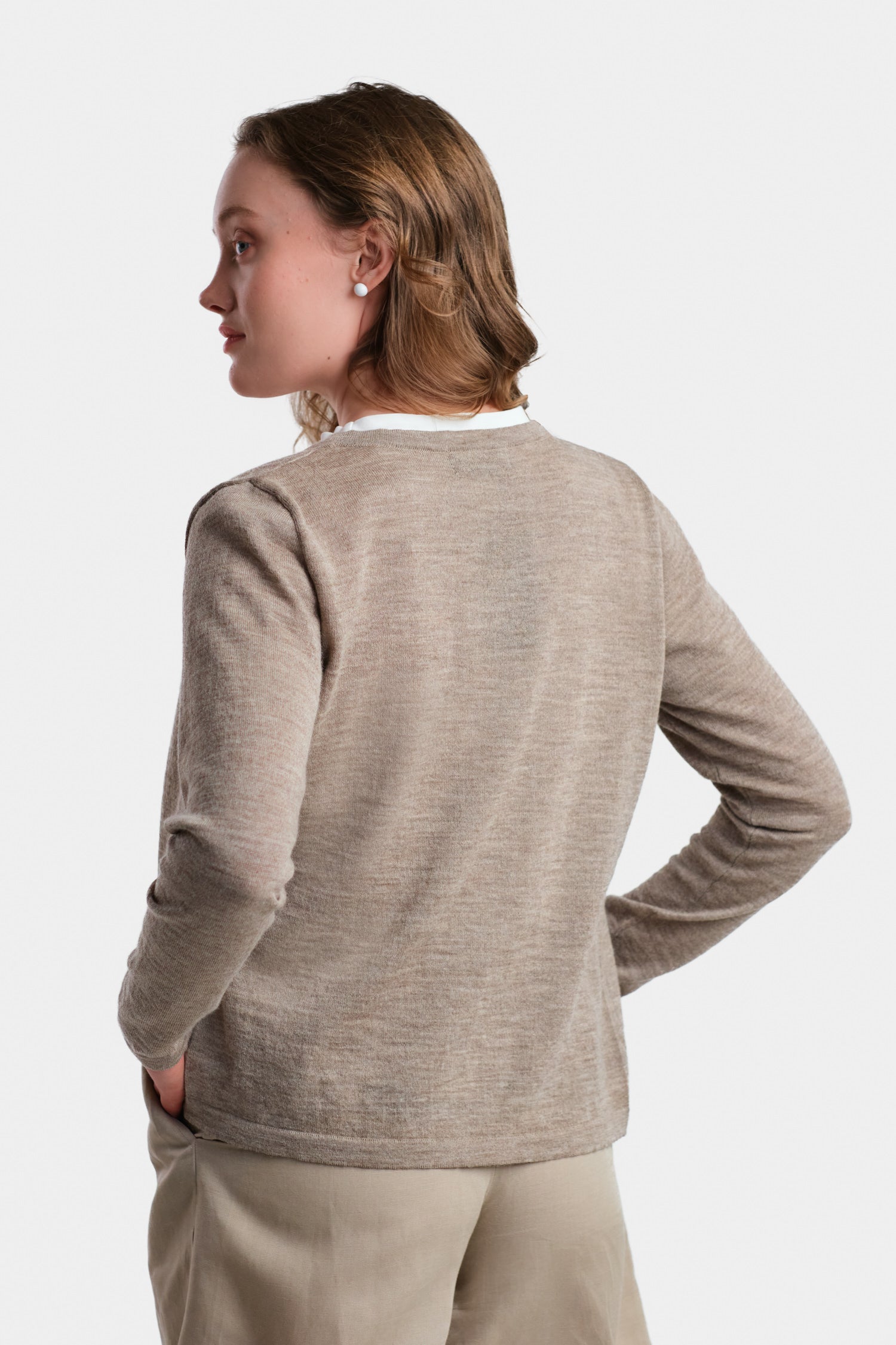 Serene-neuletakki, Greige, XS, 2 LK, #5737