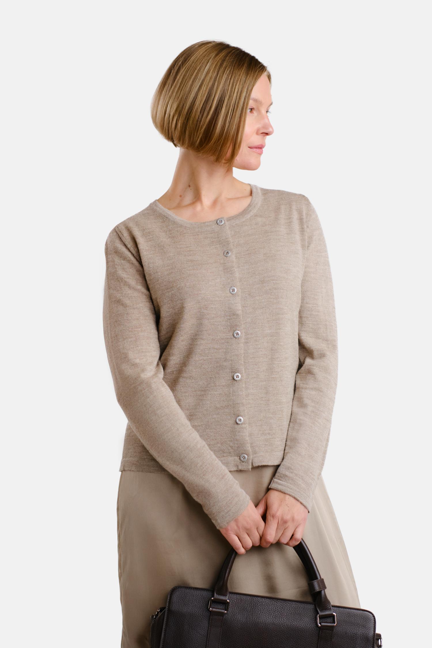 Serene-neuletakki, Greige, XS, 2 LK, #5737