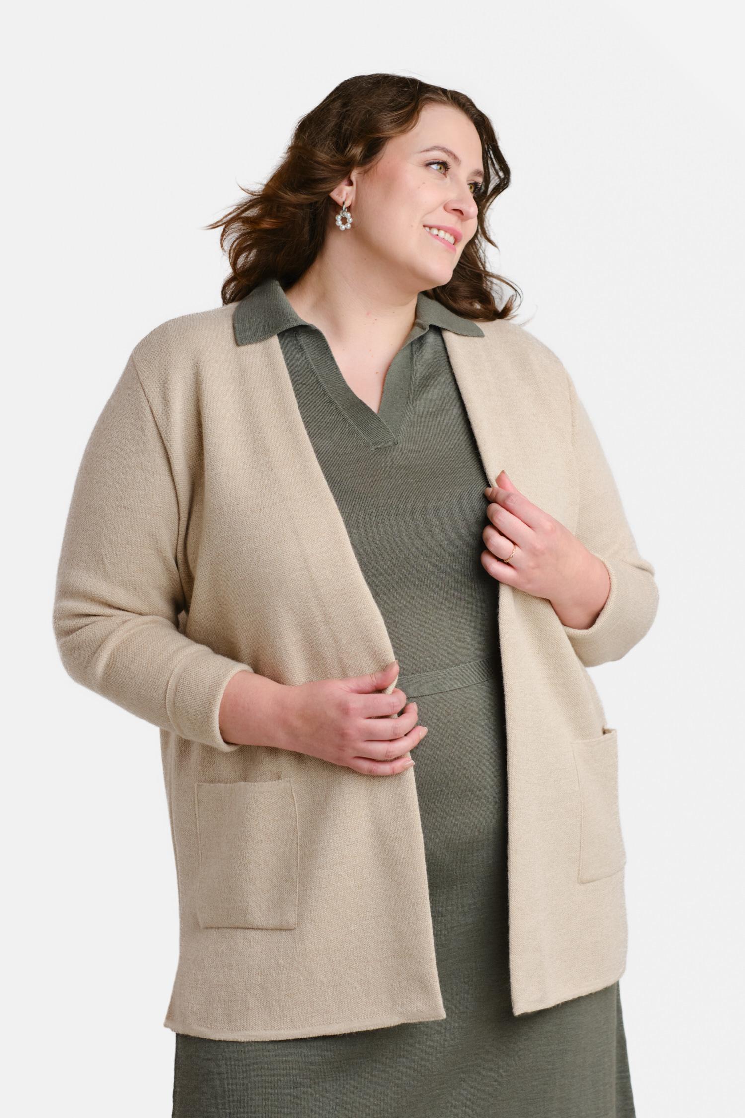Woods-neuletakki, Beige, L, 1 LK, #7295