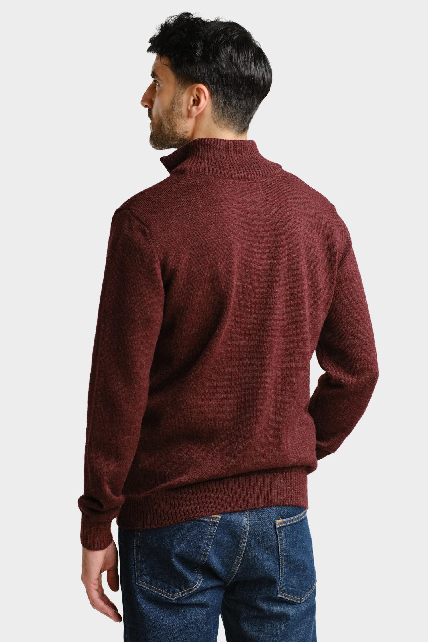 Zipper-neuletakki, Bordeaux, M, 1 LK, #7022