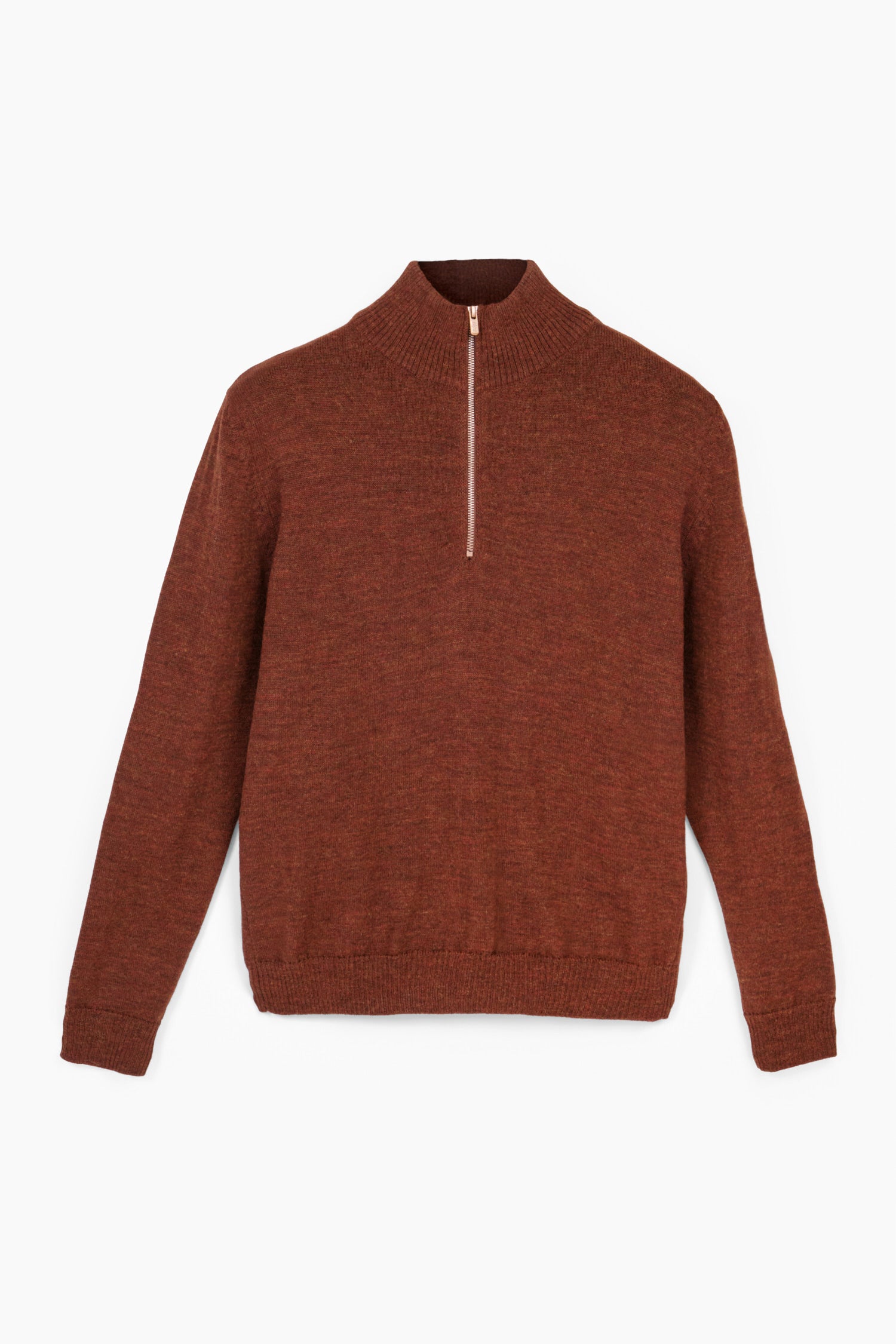 Half Zip -neulepusero, mahonki