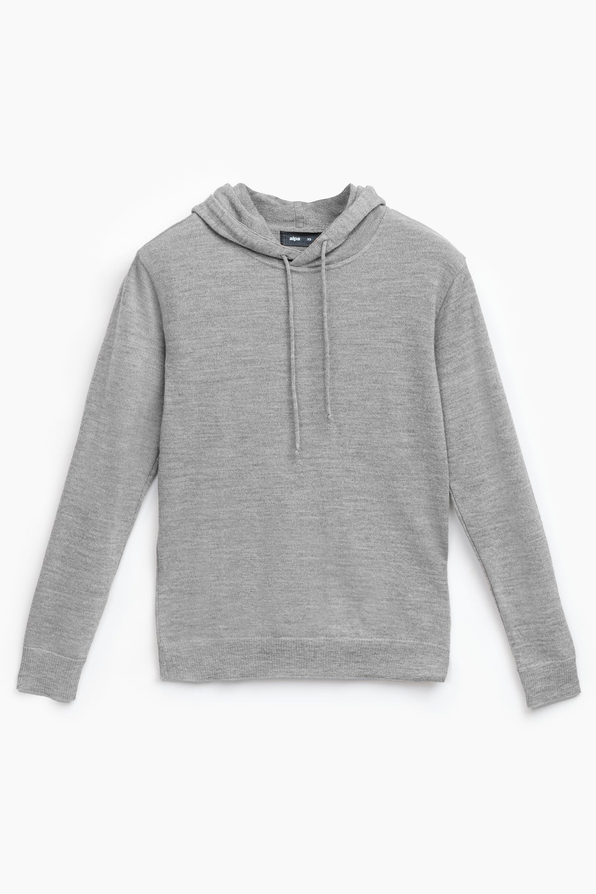 Hoodie-neulehuppari, Collegenharmaa, S, 1 LK, #7678