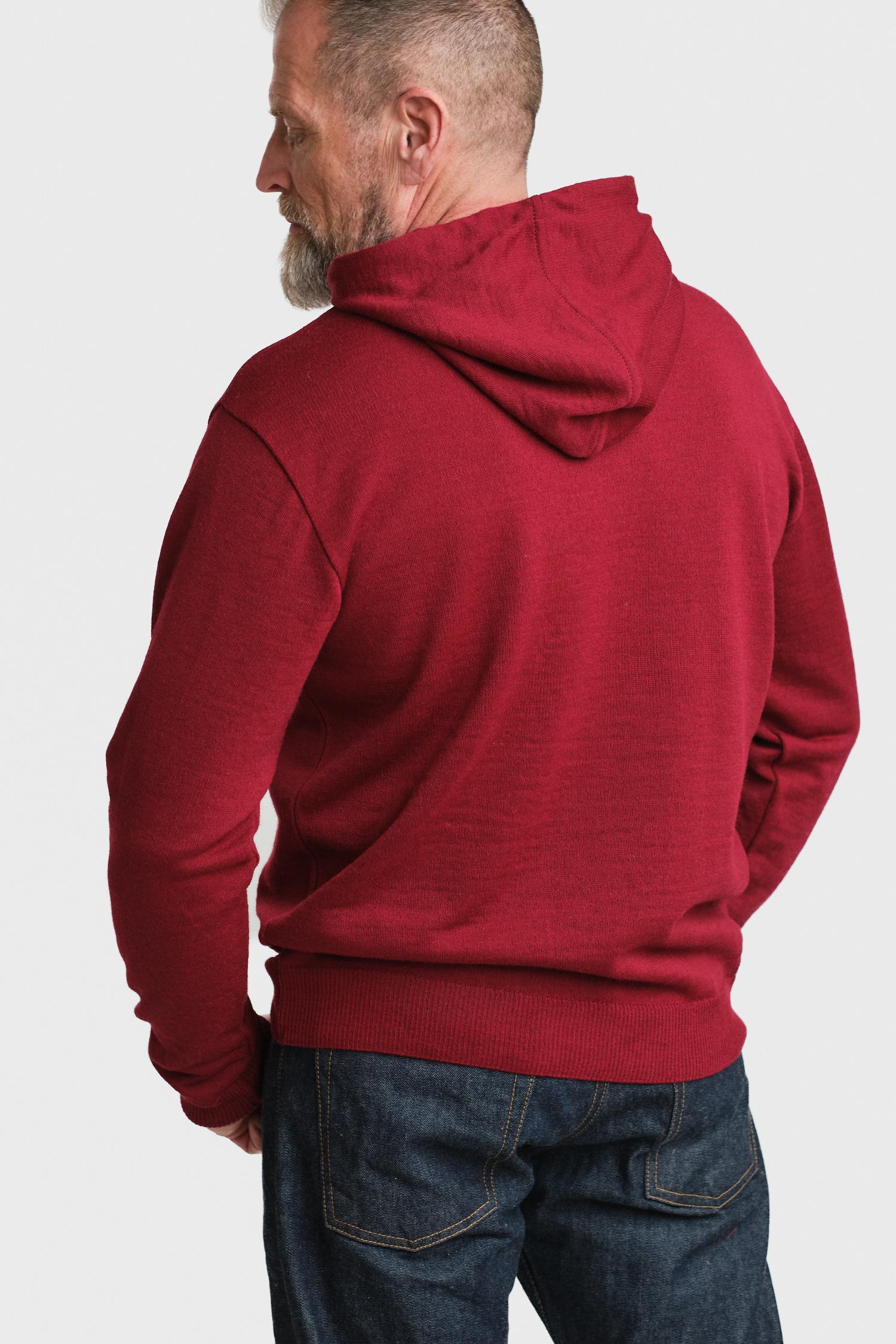 Hoodie-alpakkahuppari, karpalo
