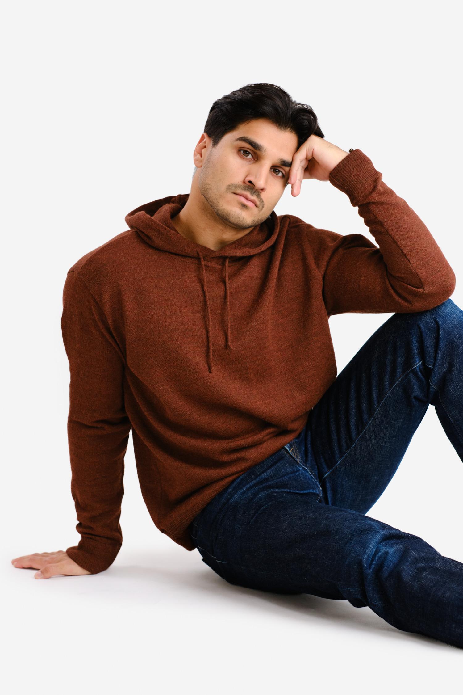 Hoodie-alpakkahuppari, mahonki