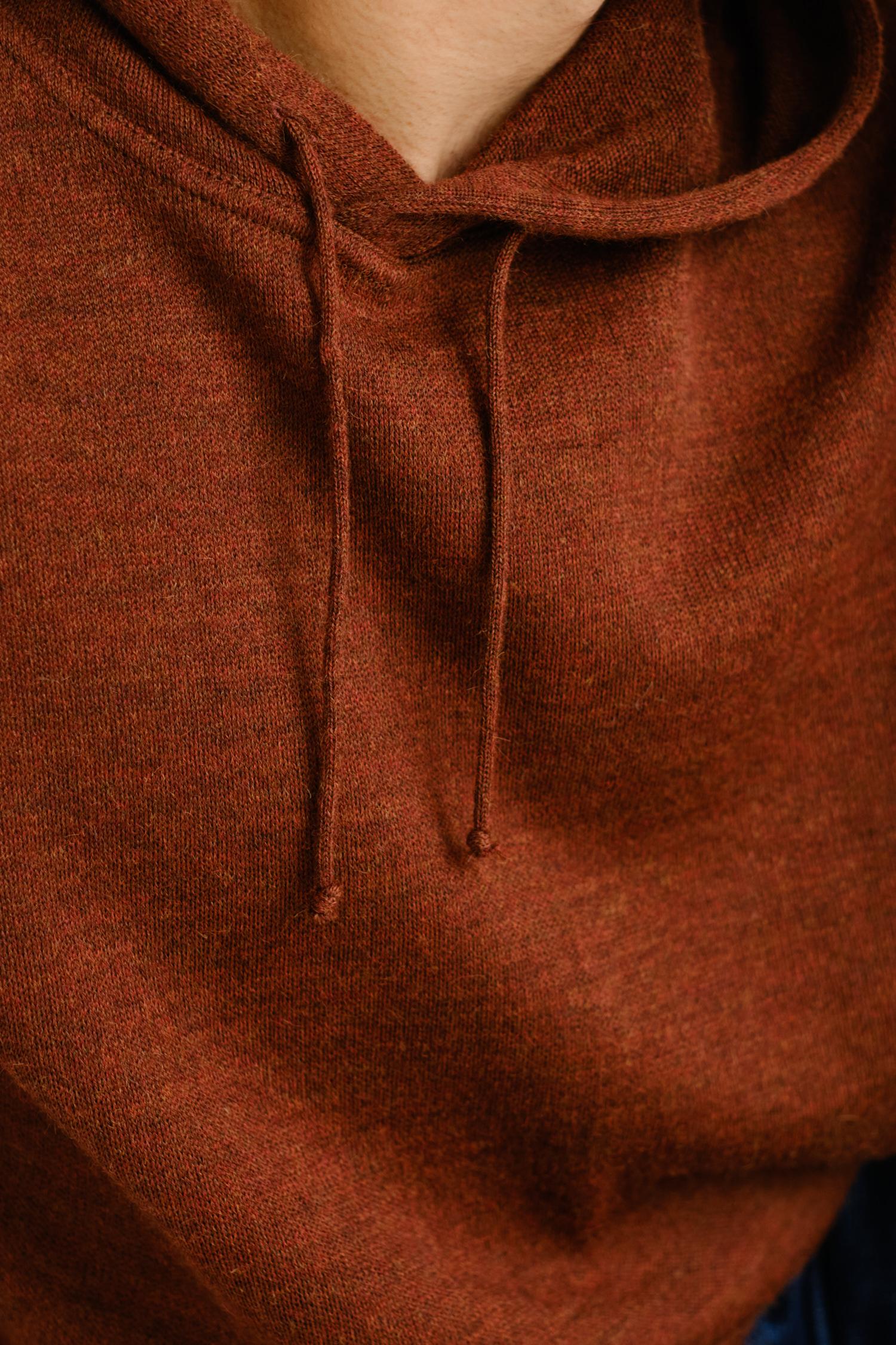 Hoodie-alpakkahuppari, mahonki