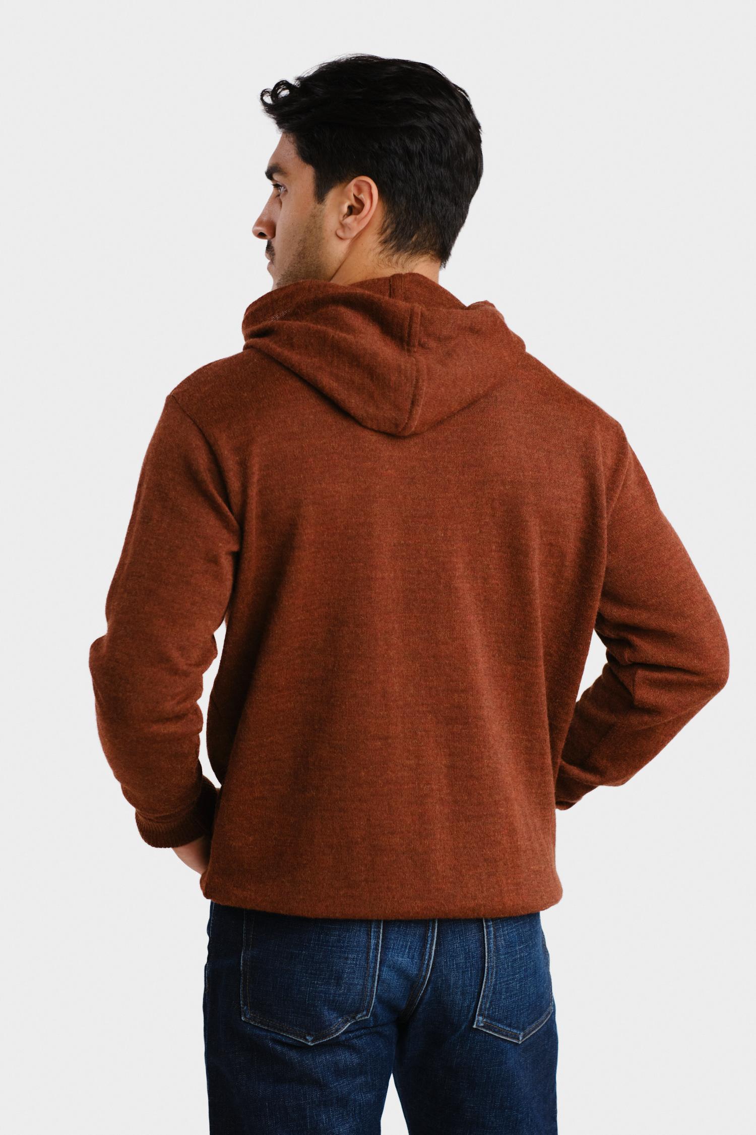 Hoodie-alpakkahuppari, mahonki