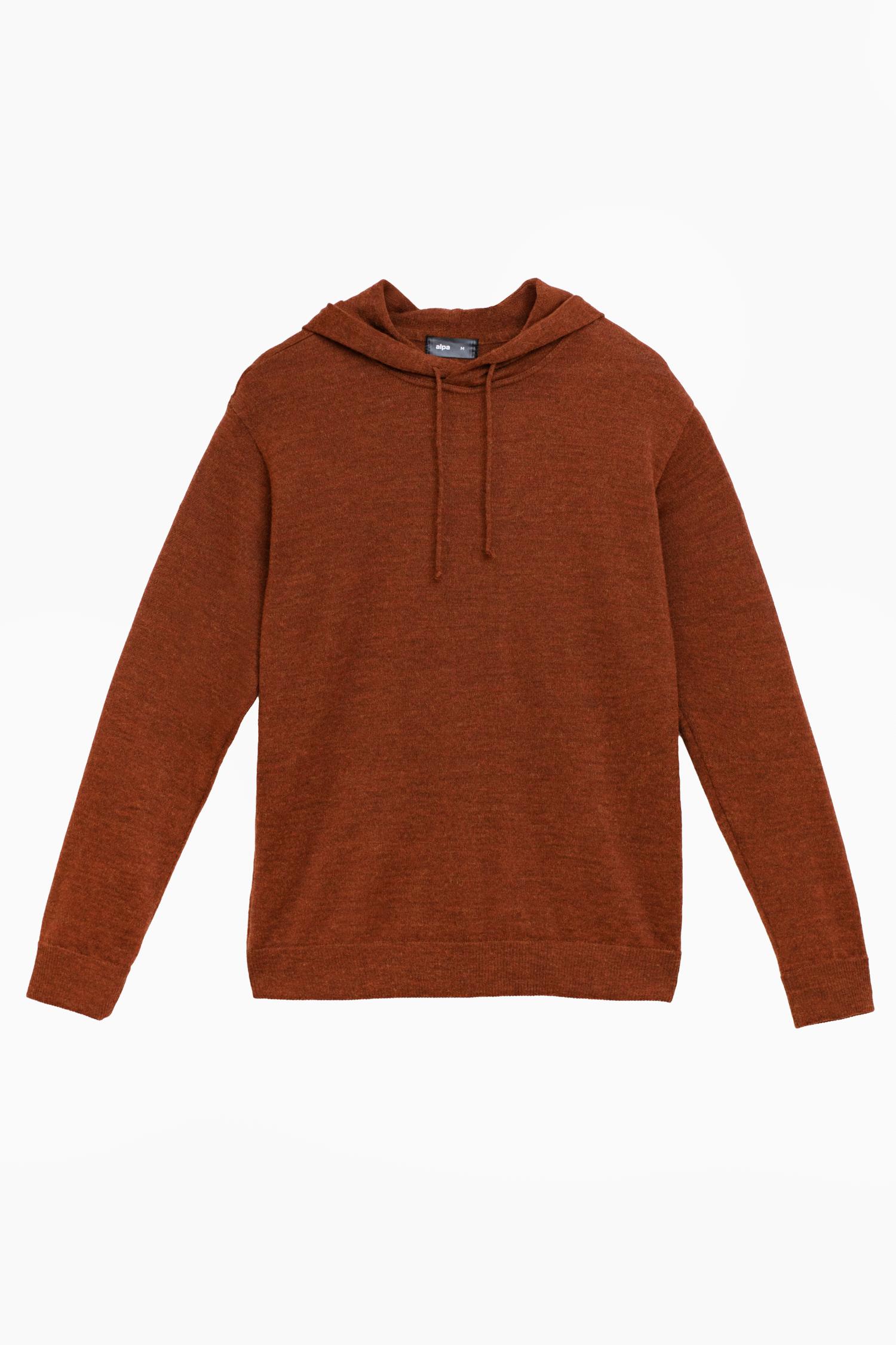 Hoodie-alpakkahuppari, mahonki