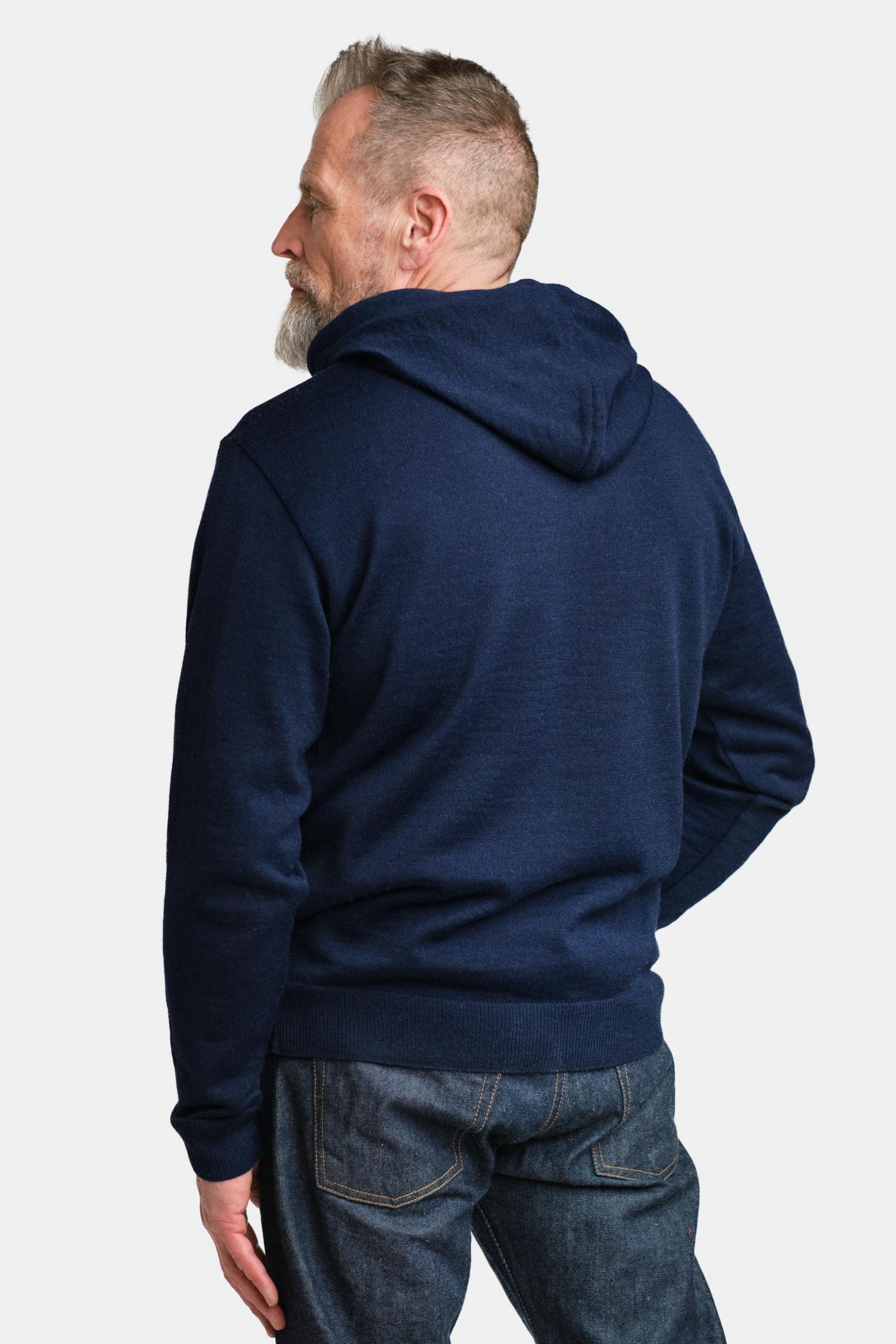 Hoodie-alpakkahuppari, navy