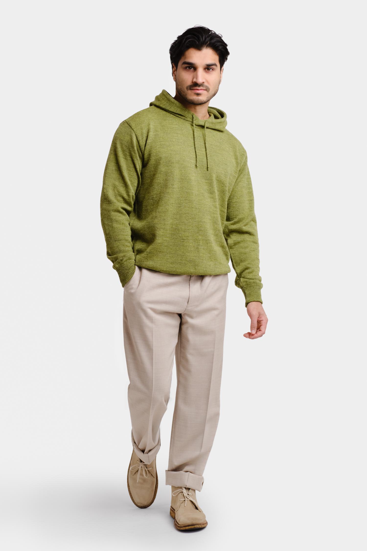 Hoodie-alpakkahuppari, pistaasi