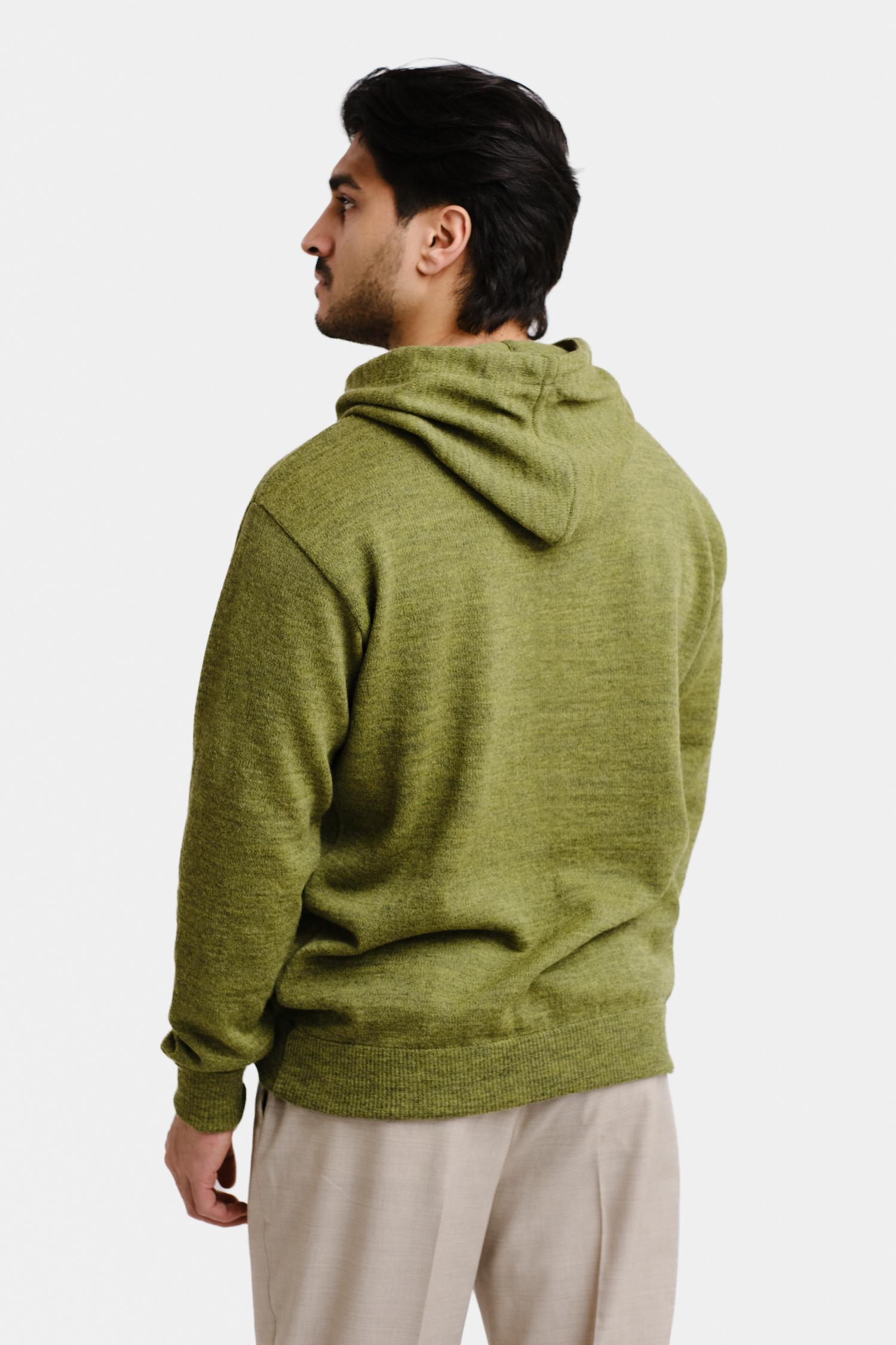 Hoodie-alpakkahuppari, pistaasi