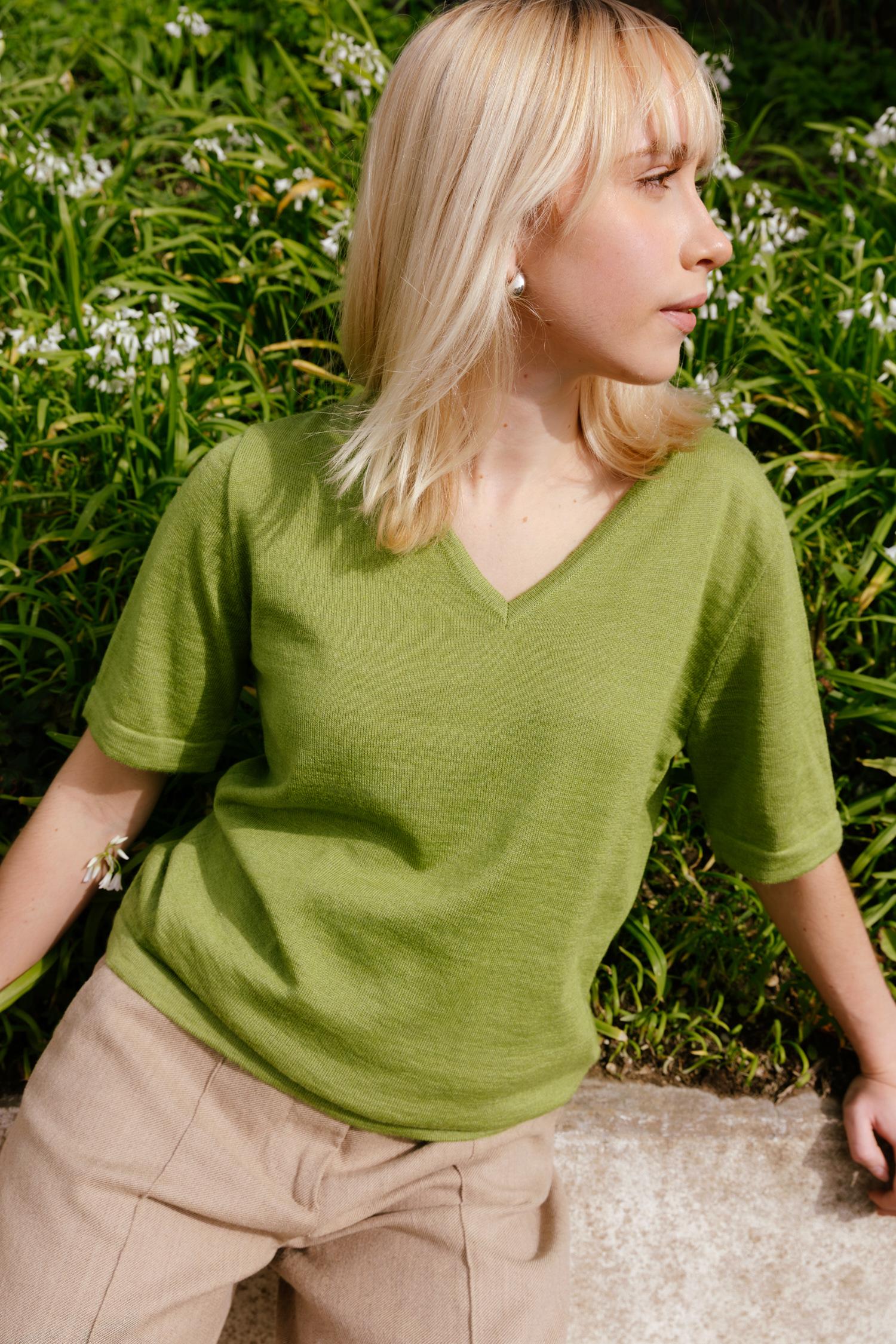 Valley-t-paita, Lime, S, 2 LK, #7503