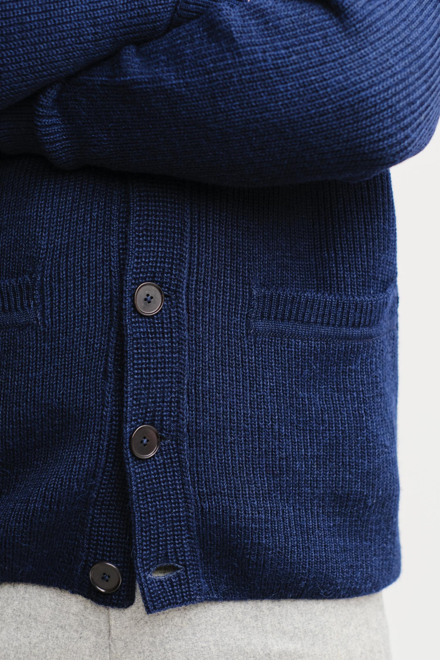 Shawl Collar-shaalineule, navy