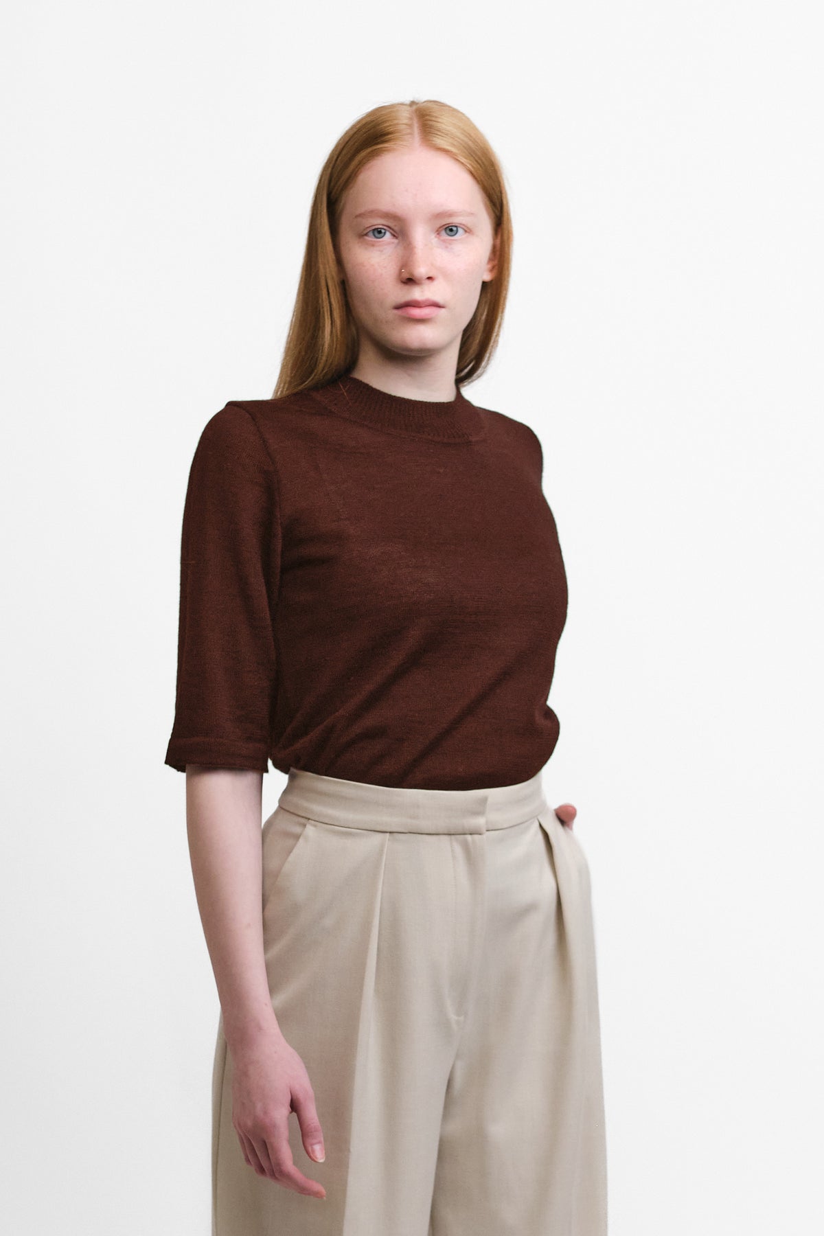 Pearl-neulepusero, Kaneli, XS, 1 LK, #7624