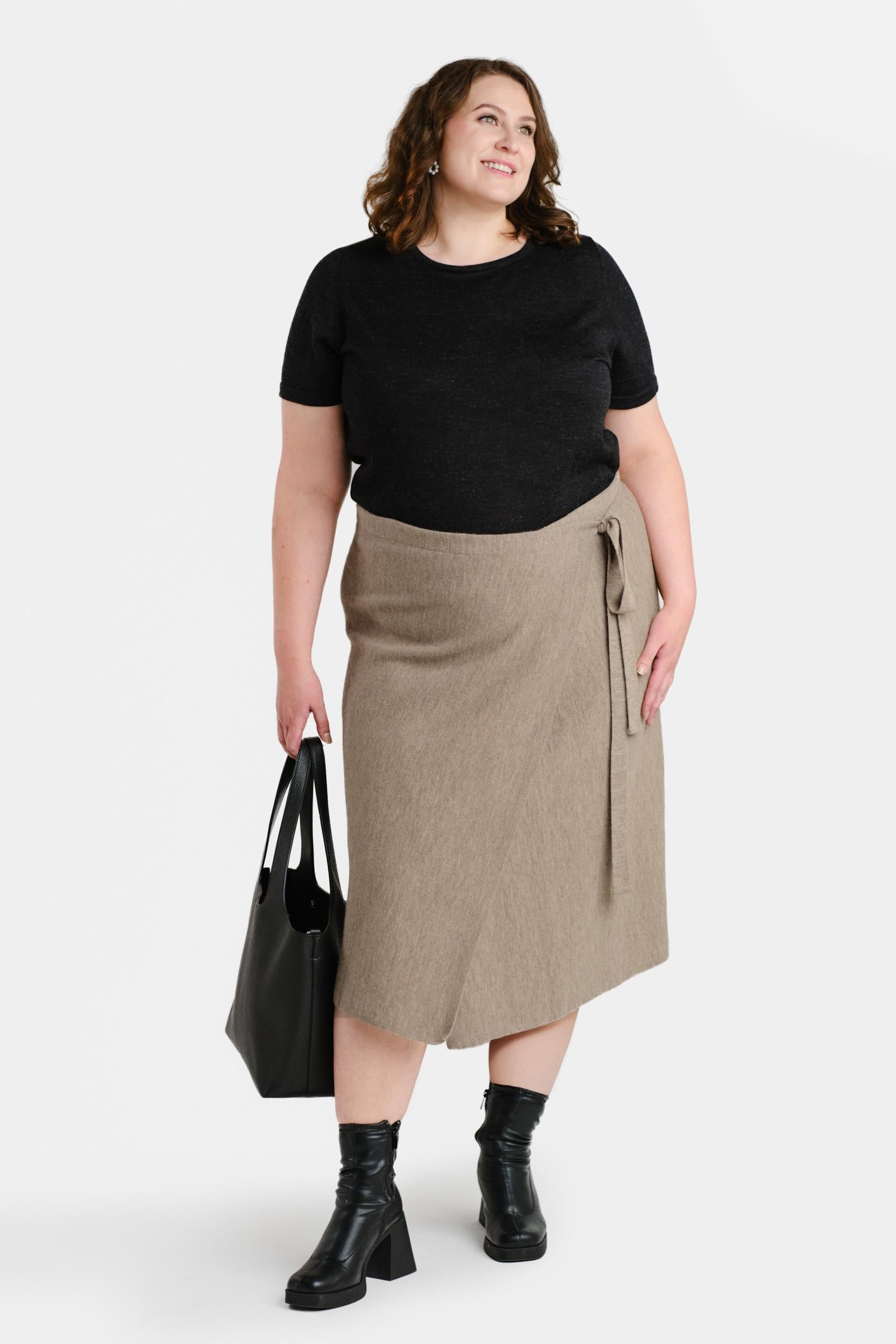 Origami-hame, Greige, XL/XXL, 1 LK, #7423